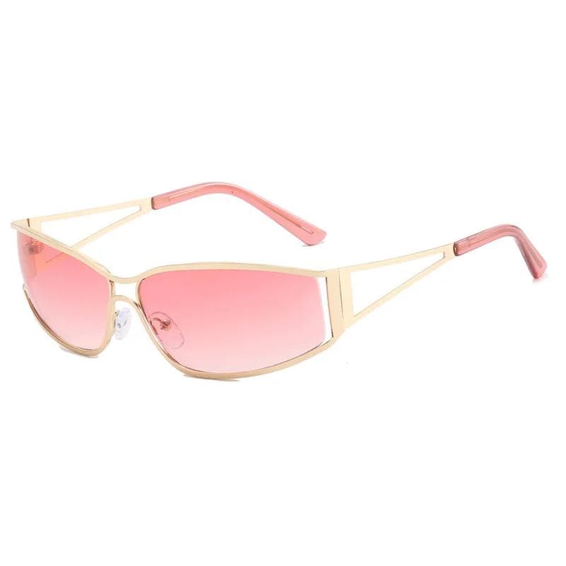 Y2k Sunglasses Women Men Oversized Designer Gradient Sun Glasses Steampunk Shades Eyewear Mirror Lens Fashion Accessories