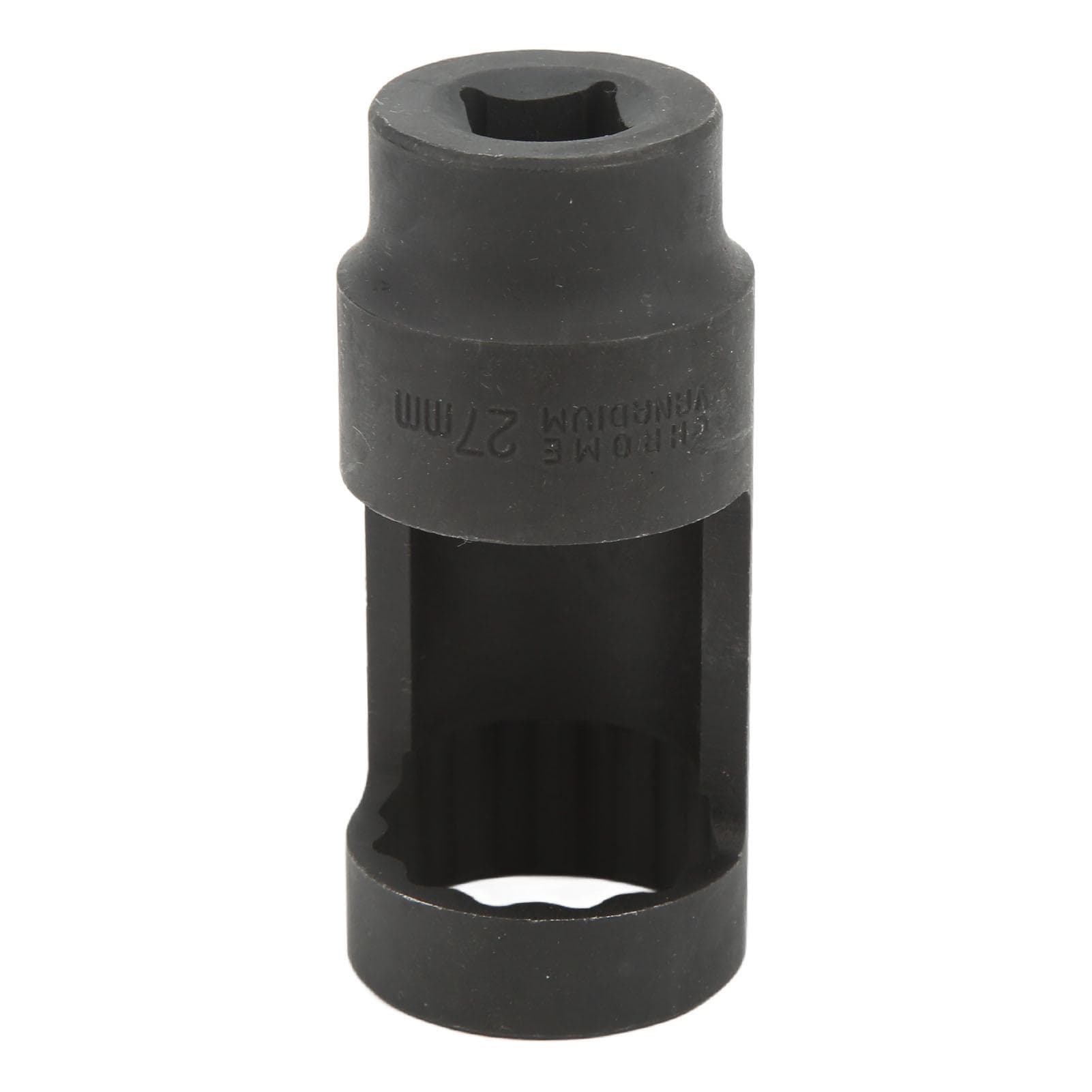Diesel Injector Socket 12in Drive 27mm 12 Point Chrome Vanadium Steel Universal for Cars