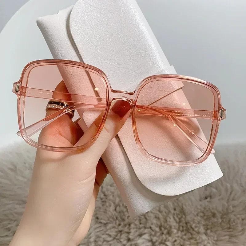 Vintage Oversized Square Sunglasses Women Gradient Lens Retro Luxury Brand Fashion Shades Outdoor UV Protection