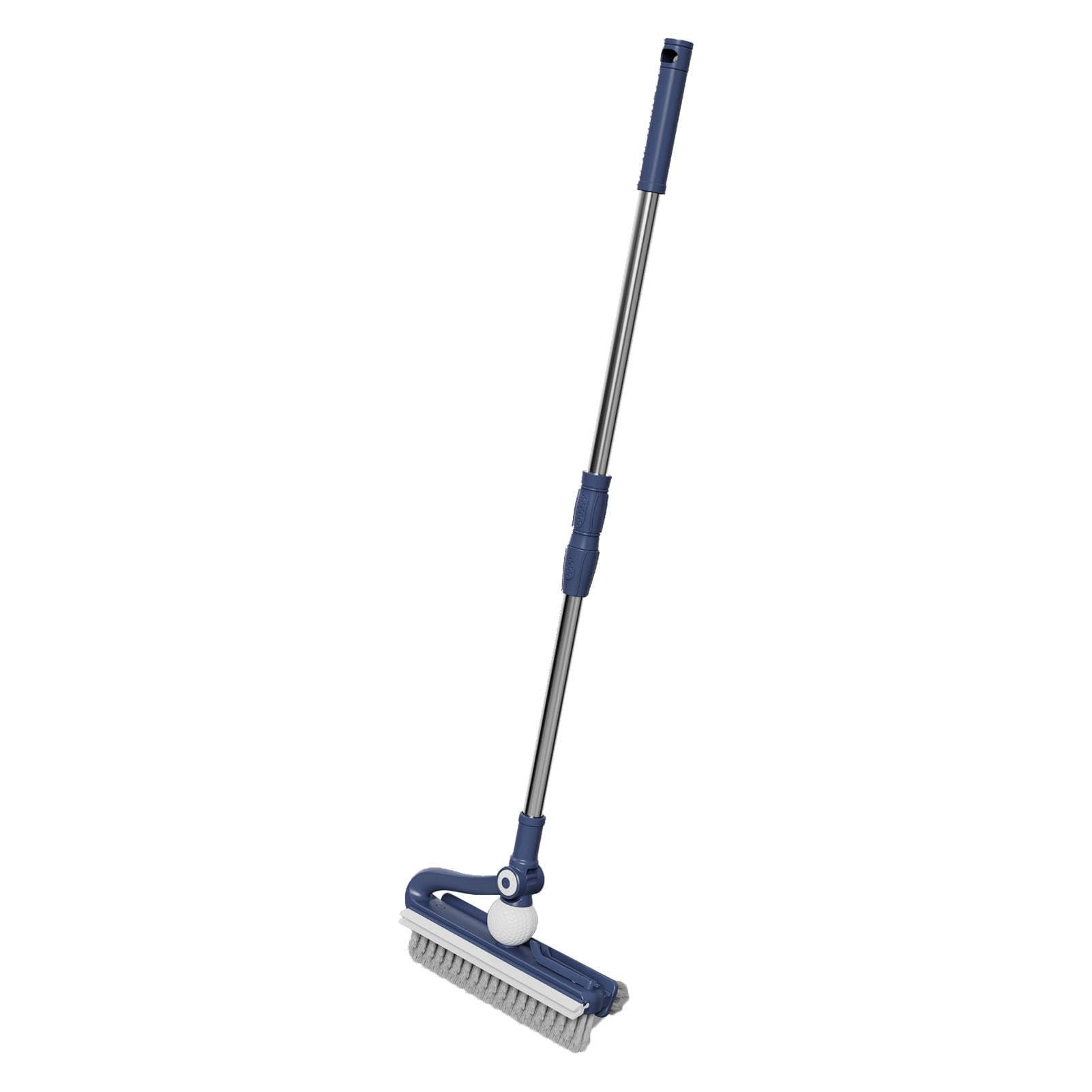 Floor Brush Scrubber Long Handle Floor Scrub Brush for Cleaning Patio Bathroom Garage Kitchen