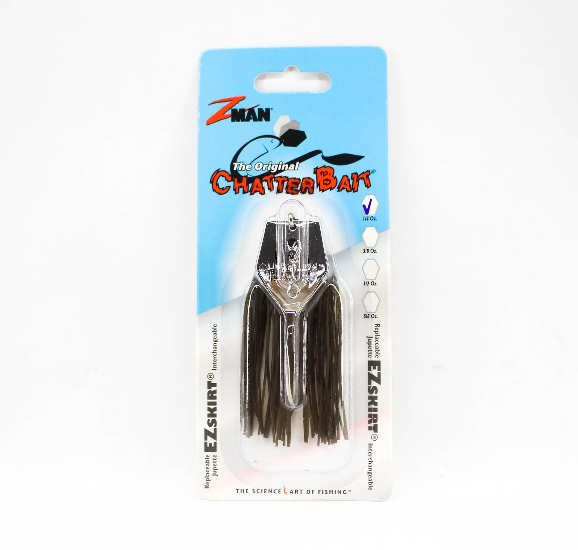 Zman Chatterbait 1/4 oz Sinking Lure Green Pumpkin (0065)