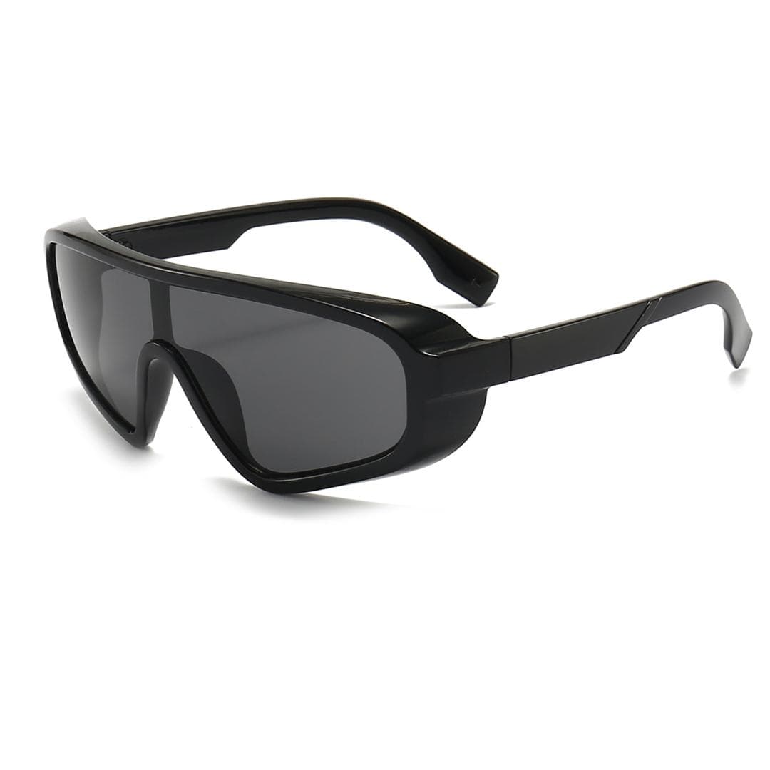 New personality colorful sunglasses women retro fashion big frame one-piece windshield trendy stylish