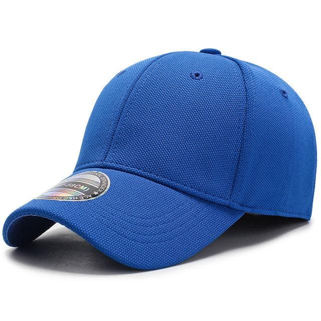 Breathable Men Baseball Cap Fitted Closed Full Cap Women Outdoor Sun Protection Sports Golf Caps Trucker Hat Hip-hop Hats Couple Hat Travel Hat blue