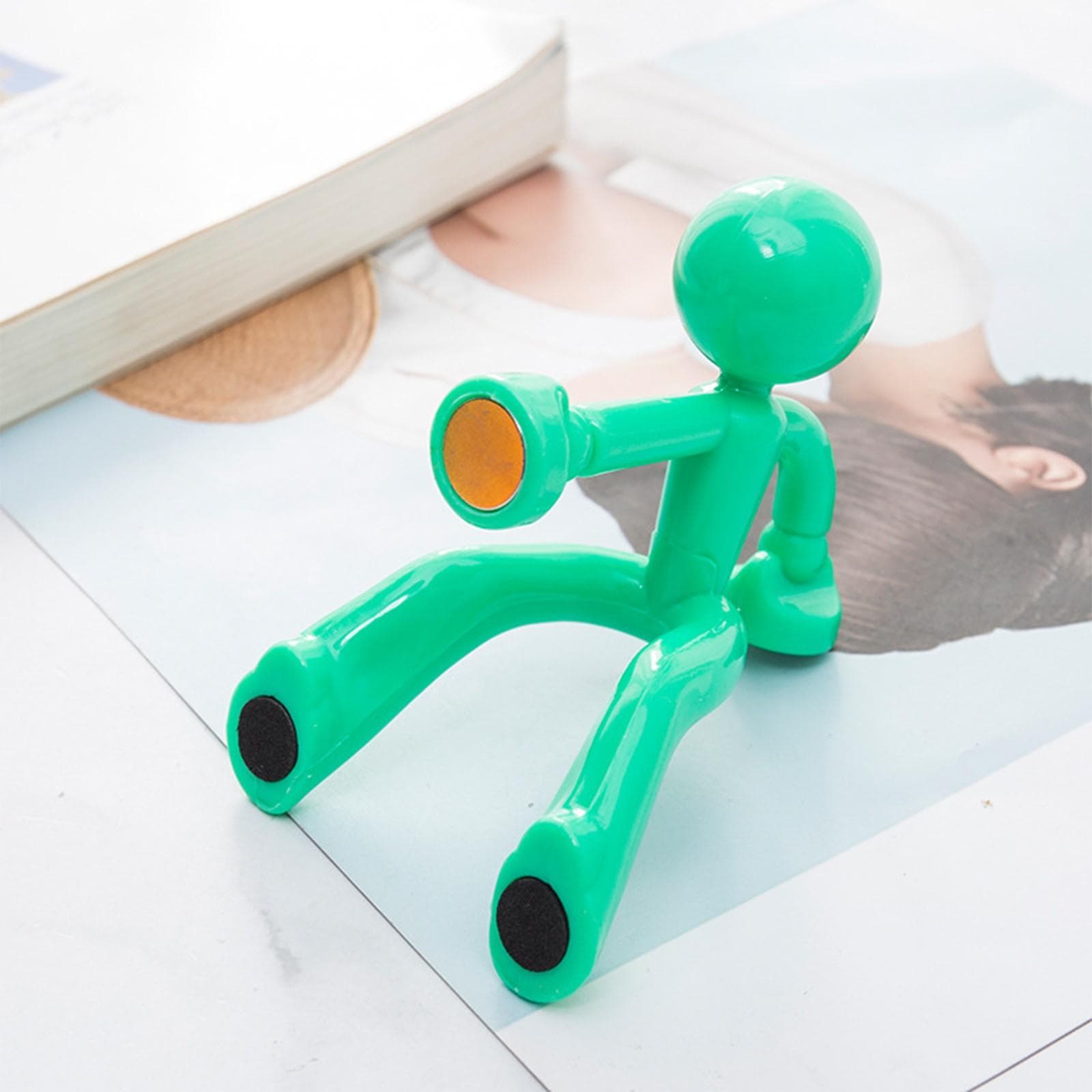 Magnet Key Holders Magnetic Man Key Hook Wall Key Holder Fridge Magnets Home For Any Metal Surface One Size green
