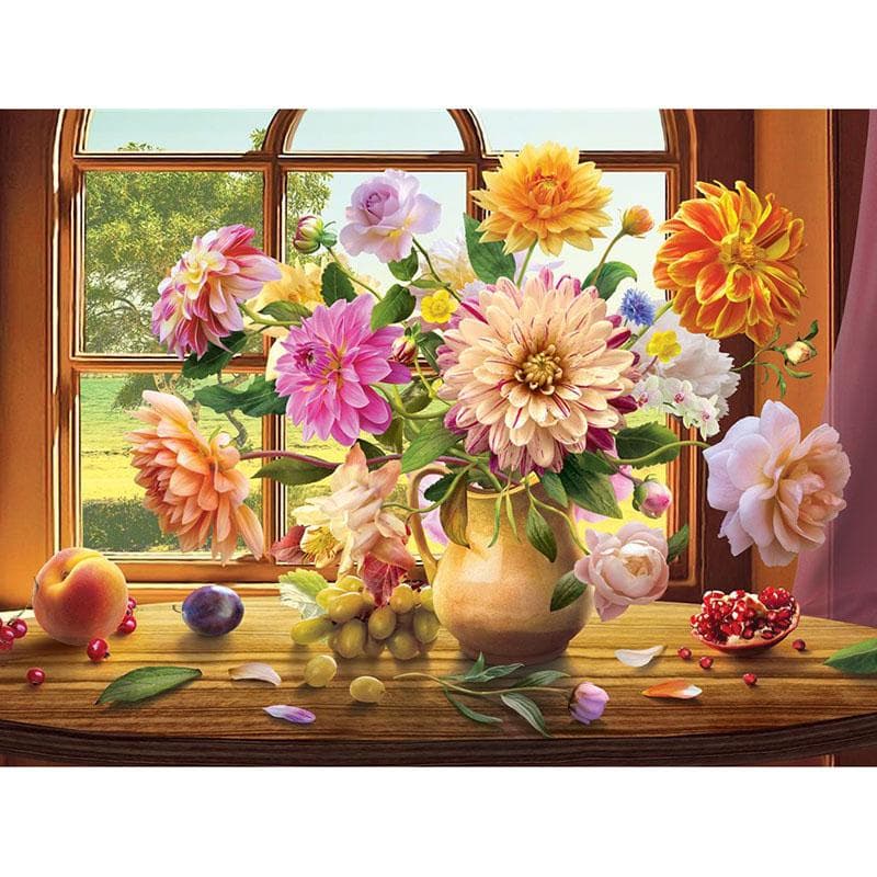 Full Round Drill Diamond Embroidery Safflower 5D DIY Diamond Painting Cross Stitch Rhinestone 20X30CM