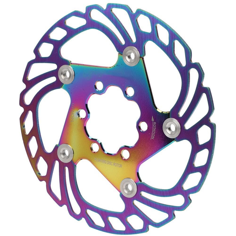 Bike Disc Brake Rotors 6 Nails Cycling Accessory for Mountain Bicycle Plating Color140MM