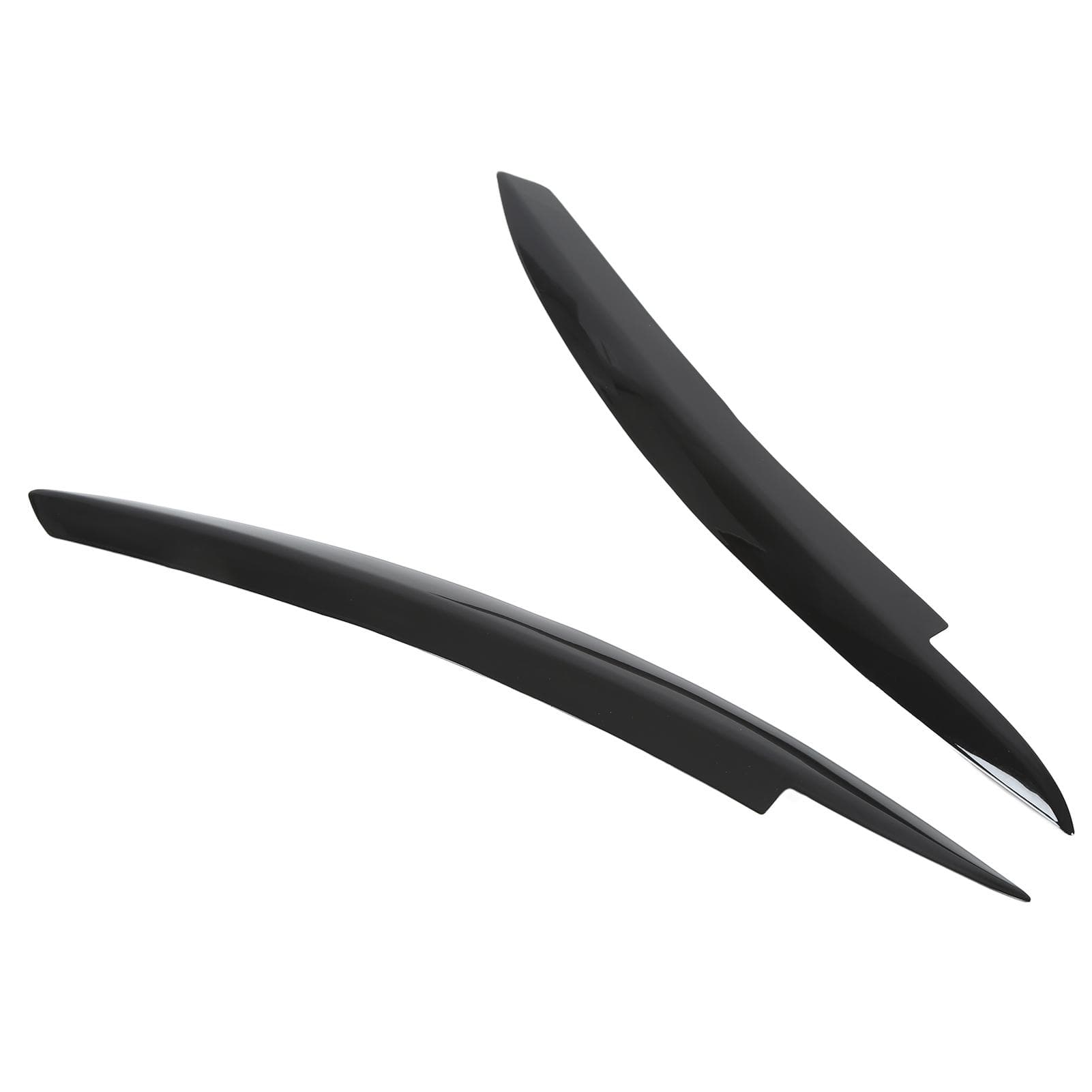 Pair Car Headlight Eyebrows Left Right Glossy Black Modification Replacement for 6 MK6 2008?2012