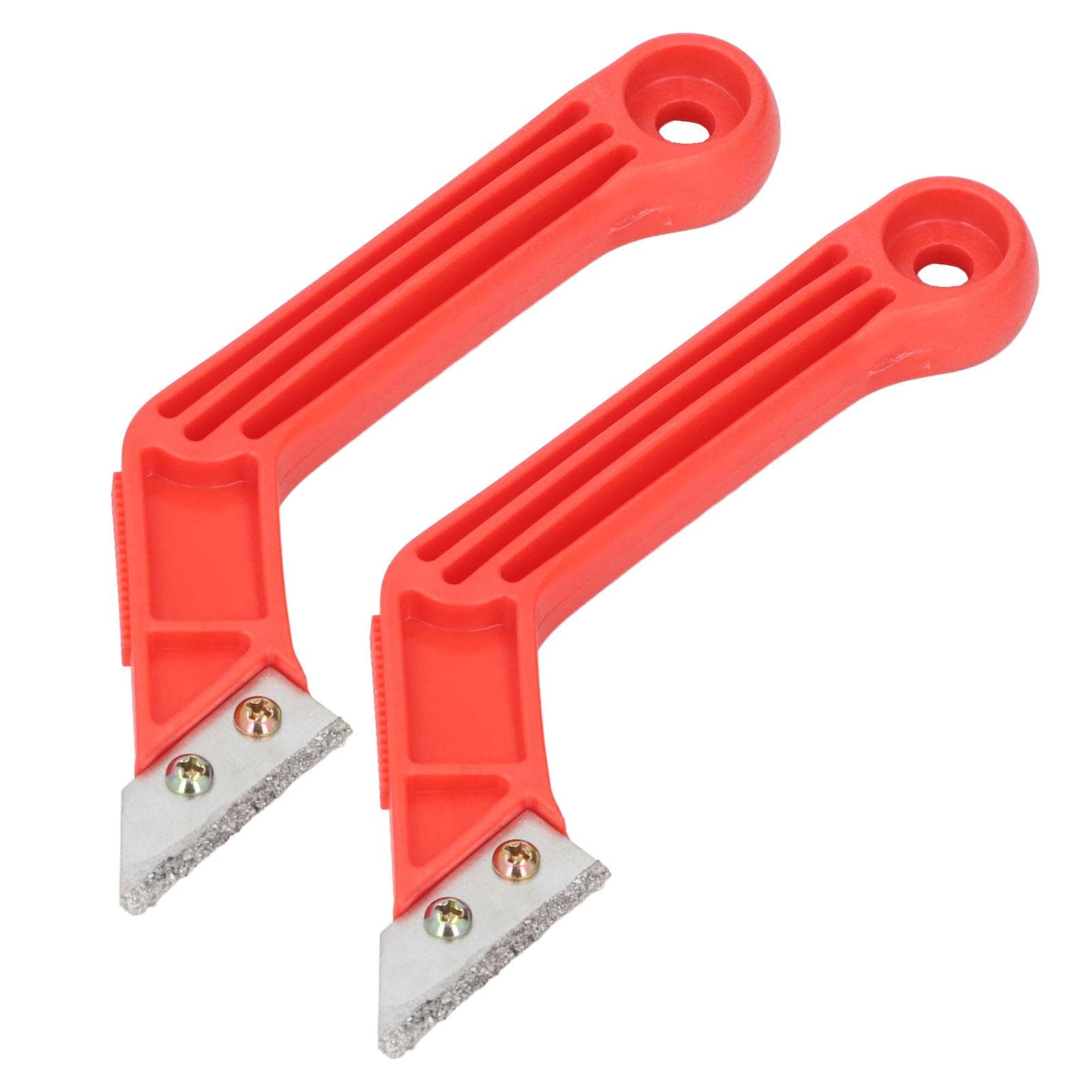 2 Pcs Set Grout Removal Tool Ergonomic Angled Grout Saw with 10 Blades for Tile Cleaning
