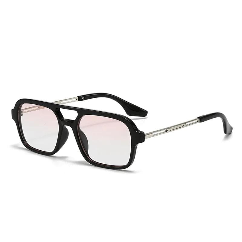New Vintage Metal Square Sunglasses Women Men Black Rectangle Cool Polygon Sun Glasses Unisex Fashion 1PC