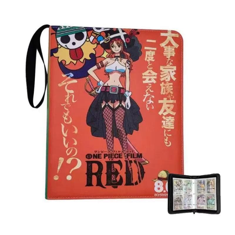 2x2 900pcs Cards holder Anime Luffy ACE Zoro Game Binder Card Holder Zipper Album Book Capacity R SR TGR GP Collectibles Folder Kids Q