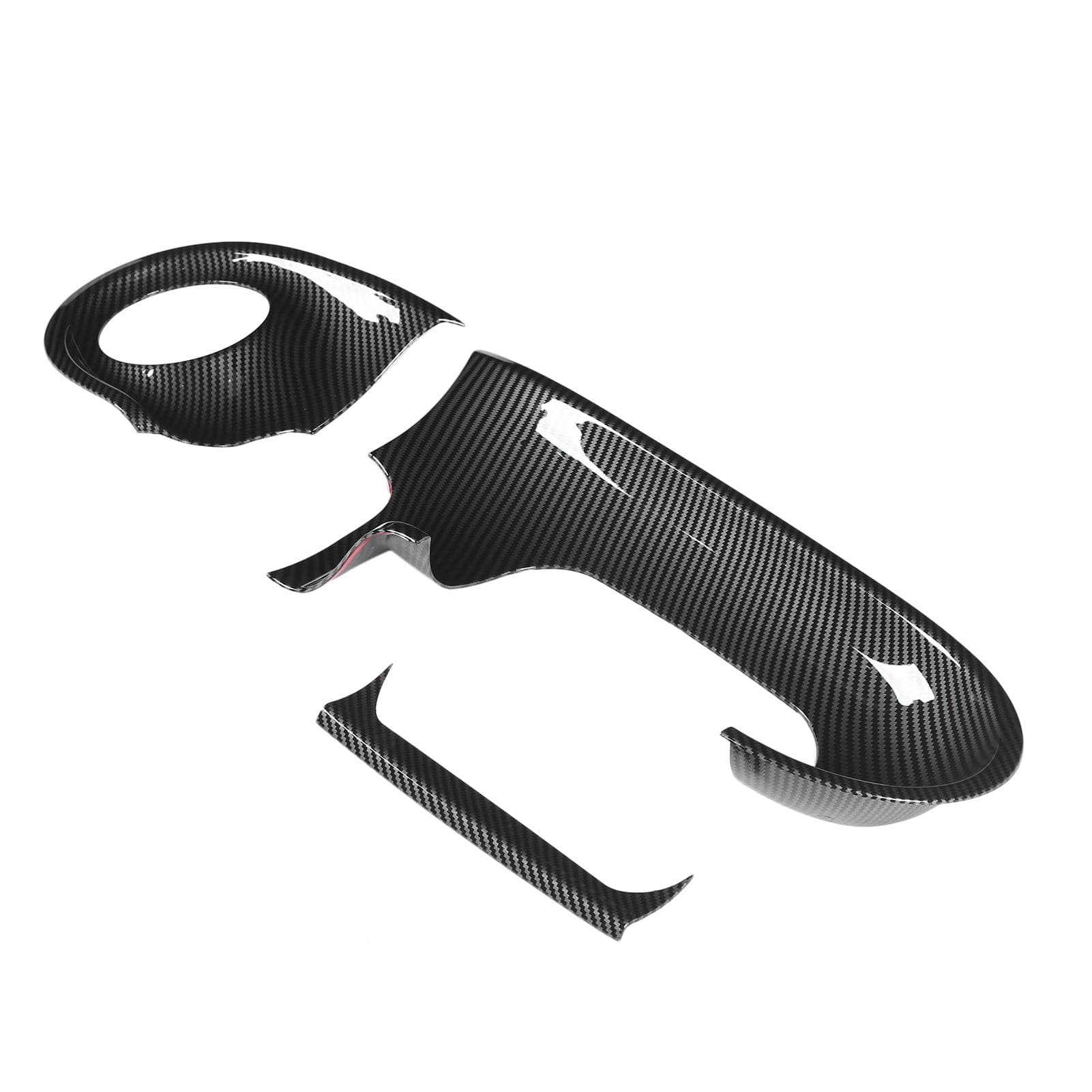 3PCS Dashboard Trim Carbon Fiber Style Replacement for Smart Forfour 5?Door Hatchback W453 LHD