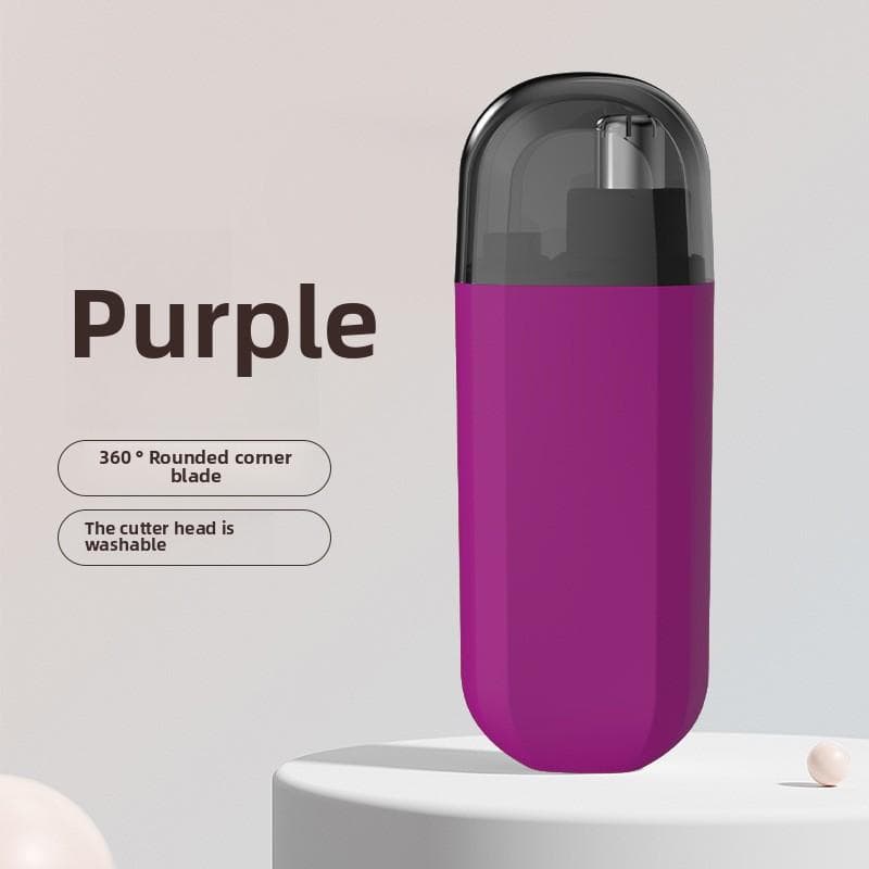 Electric Nose Hair Trimmer, Men's Rechargeable Nose Cleaning Nose Hair Removal Scissors, Women's Nose Hair Shaver purple