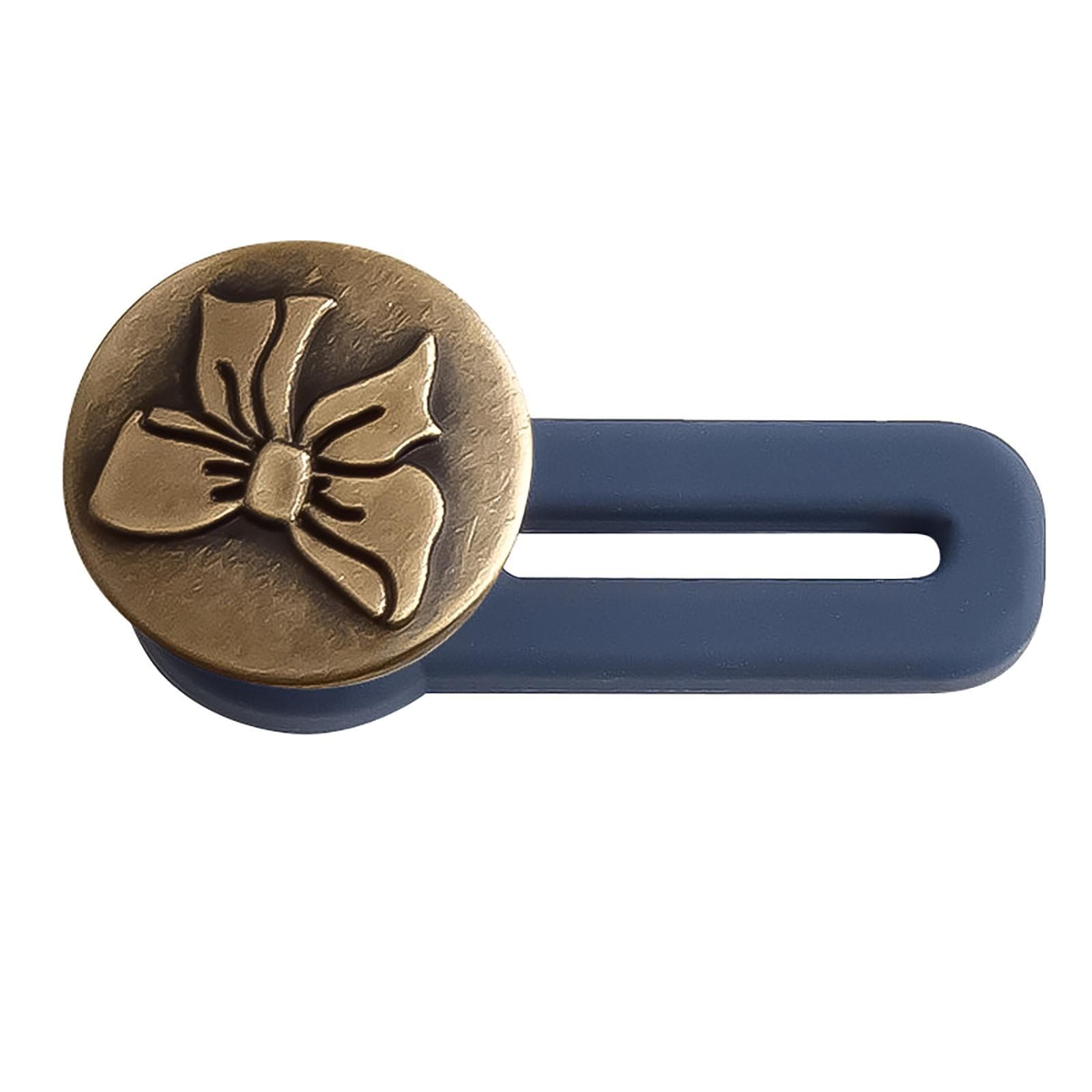 Detachable Button Nailless Extended Waist Button Extended Jeans Extension Button N gold