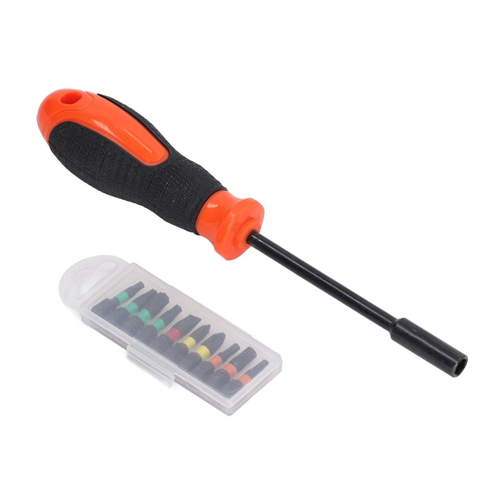 10 in 1 Ratchet Screwdriver Bit Set Steel High Hardness Anti Skid Coated Screwdriver Handle with 10