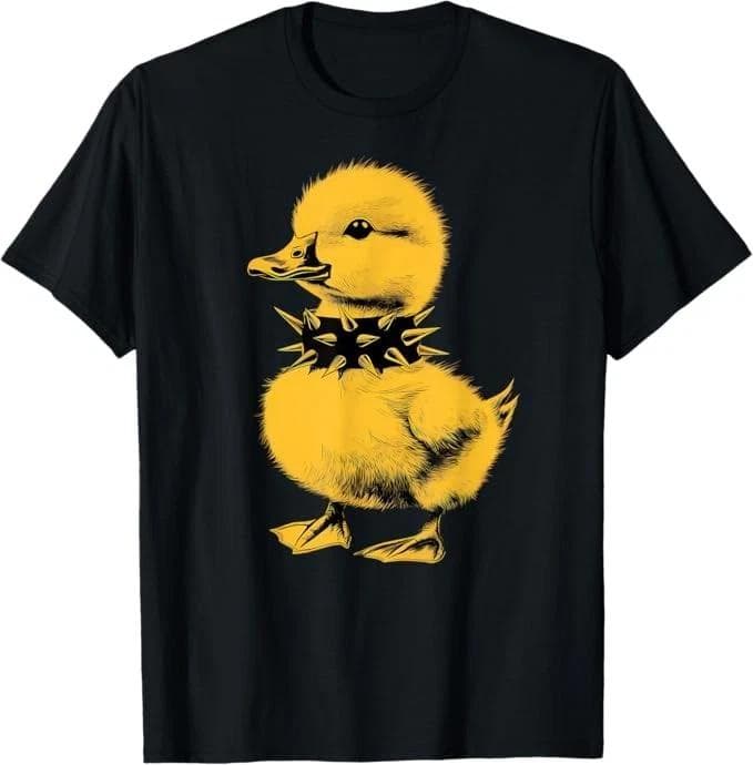 Rocker Duck Punk Metal Rock and Roll Music Toddler Kids Boys T-Shirt 120