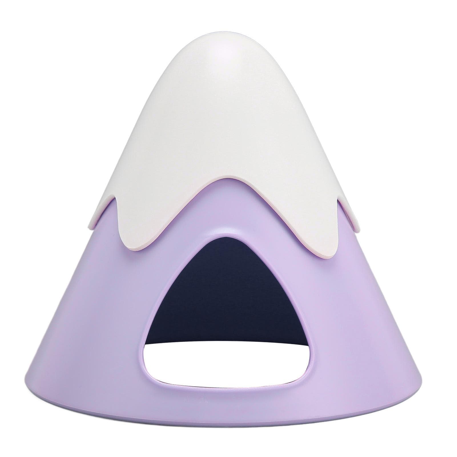 Snow Mountain Shape Hamster House Landscaping Guinea Pig Hideout for Hamster Guinea Pig Chinchilla purple