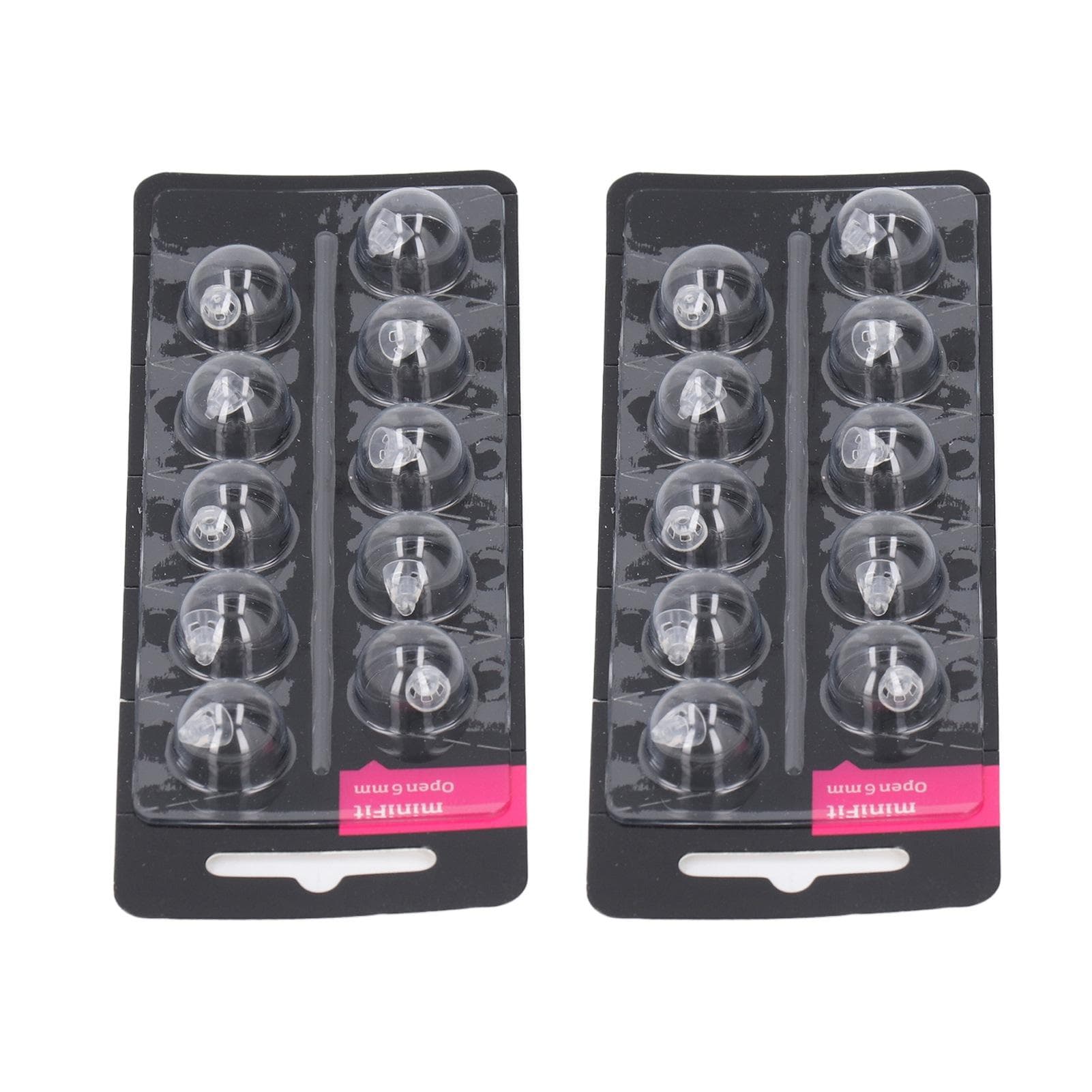 20pcs Double Vent Bass Domes Single Layer Silicone Replacement Open Vent Bass Domes Transparent for