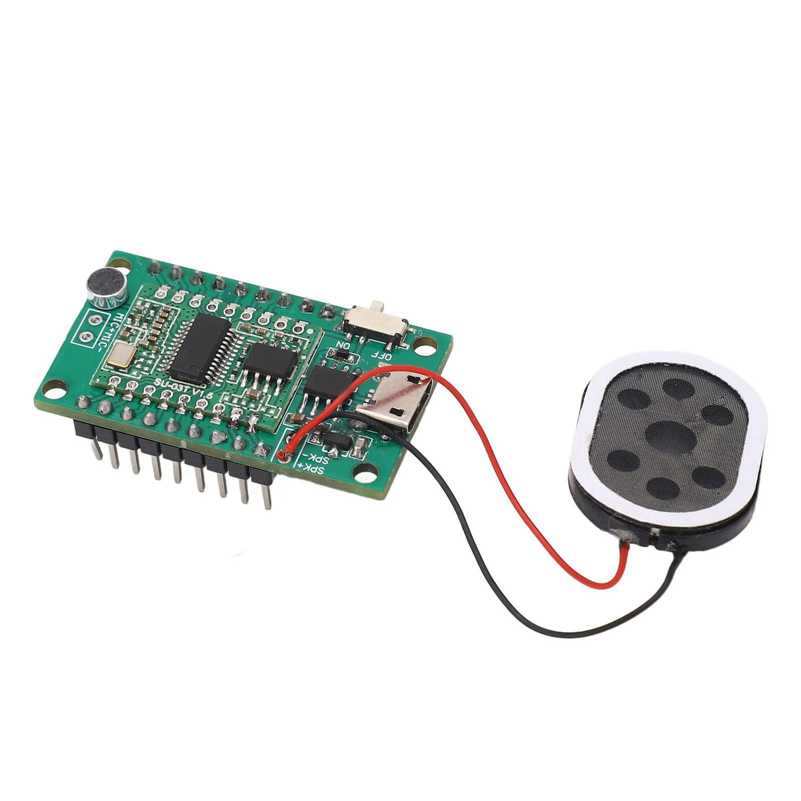 AI Intelligent Voice Recognition Module Offline Speak Control Development Board Onboard Micro USB
