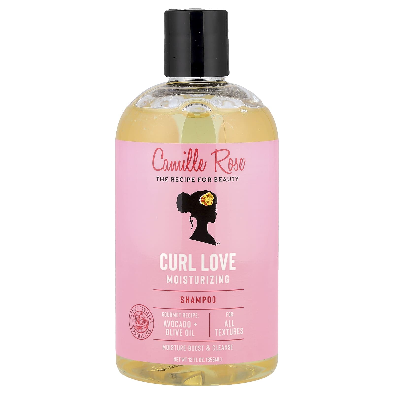 Camille Rose, Curl Love Moisturizing Shampoo, All Skin Types, 355 ml (12 fl oz)