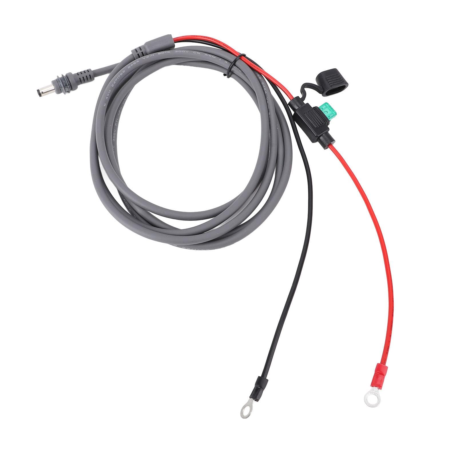 Satellite Charging Cable O Design 18AWG DC Power Cord with Fusing Box for Mini for RVs Boats 2m / 6.56ft