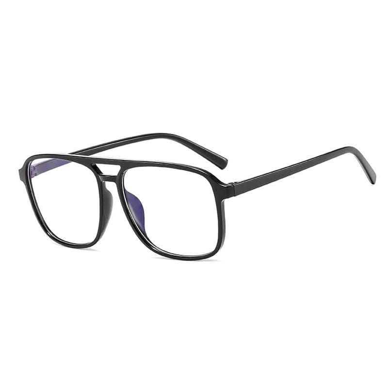 High-quality Unisex Plain Square Glasses for Women and Men with Durable Lens Stylish Eyewear