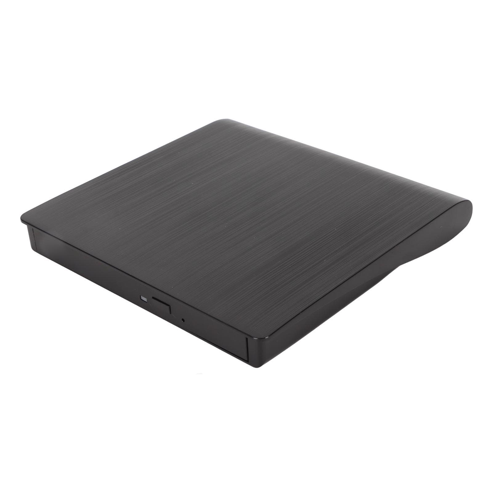 External DVD Drive USB 3.0 Interface High Transmission Speed Plug and Play DVD Reader for Laptop PC black