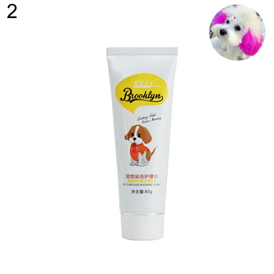 80g Pet Dog Cat Animals Hair Coloring Dyestuffs Dyeing Pigment Agent Supplies