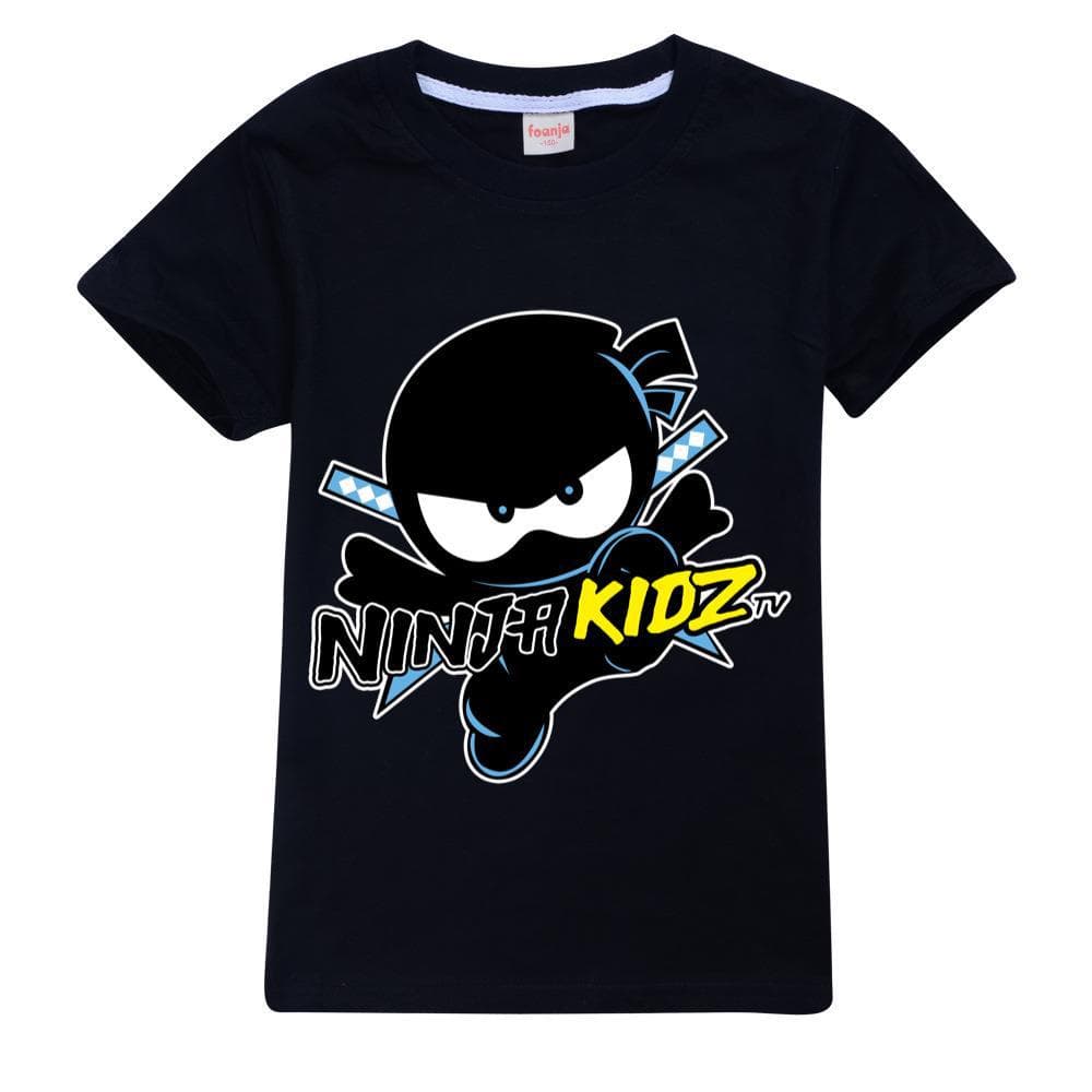 2025 MINISO NINJA KIDZ 3D T Shirt Casual Summer Short Tees Kids Cartoon Graphic T Shirts Boys Clothing Harajuku Anime Tshirt 4-16 Years 150