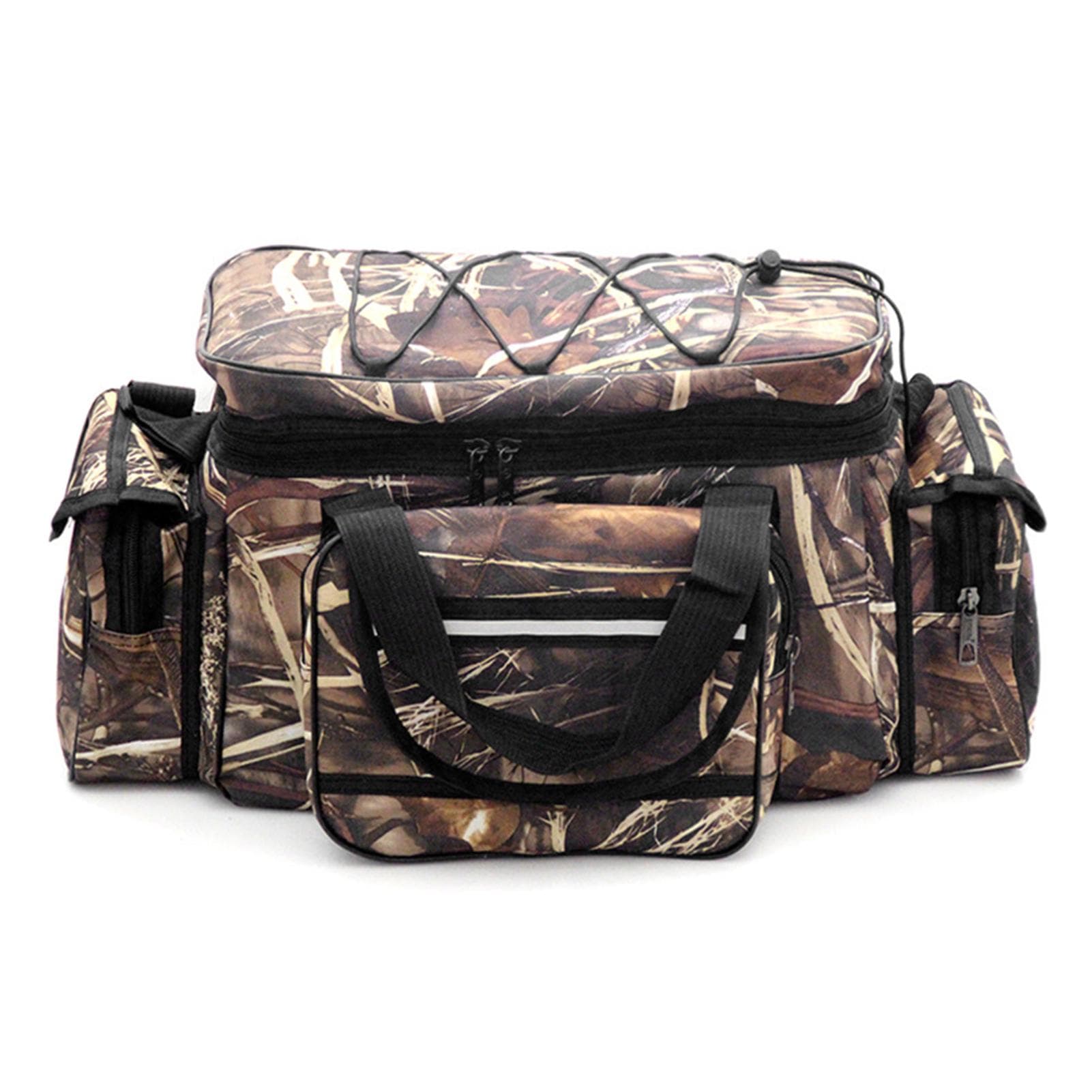 Large Capacity Fishing Tackle Bag Waterproof Fishing Tackle Storage Bag Case Outdoor Travel Hunting camouflage