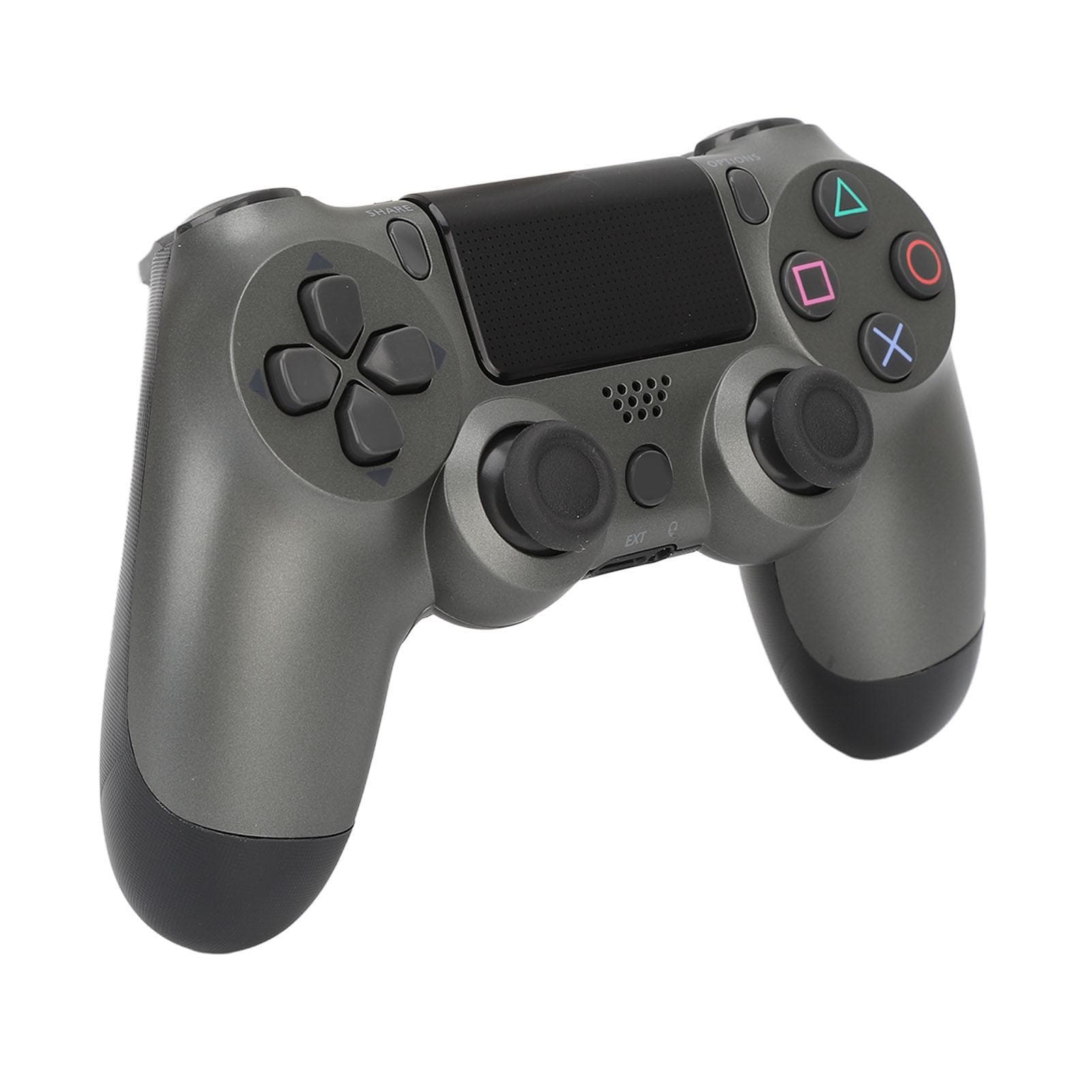 Remote Joystick Gamepad Sensitive Buttons Real Vibration Prevent Slipping Wireless Game Controller silver grey