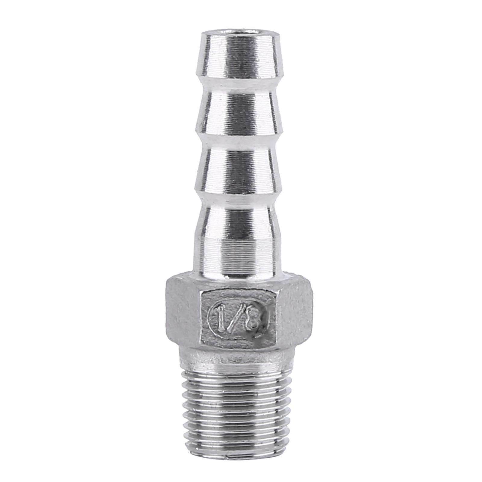 Stainless Steel Male Thread Pipe Fitting Adapter Barb Hose Tail Connector (34 x25mm)