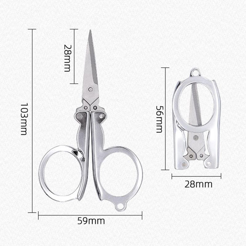 Folding Scissors Pocket Travel Small Crafts Sharp Blade Emergency Mini Foldable M