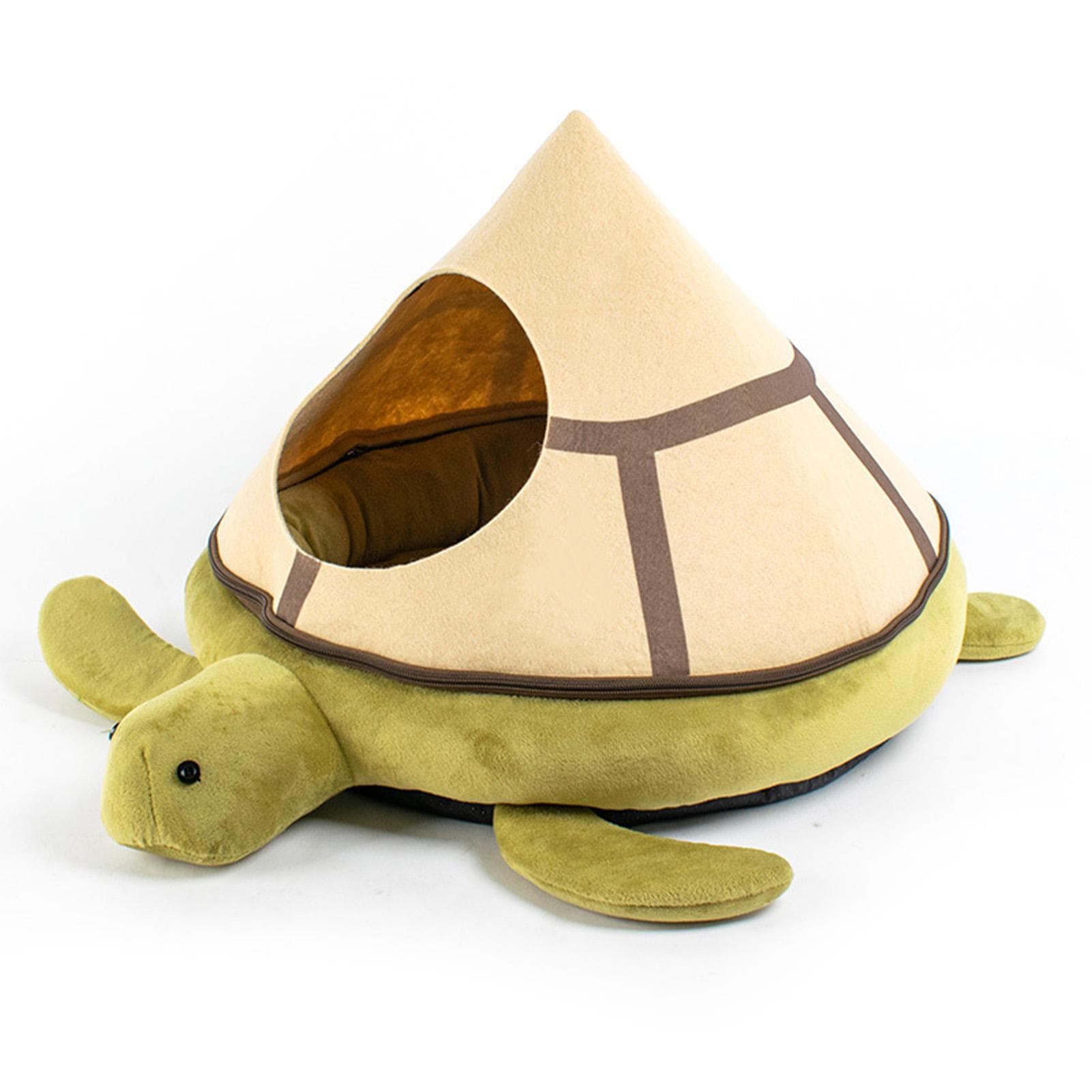 Cat Cave House 4 Season Universal Warm Semi Enclosed Detachable Cute Cat Bed Cave for Kitten Turtle