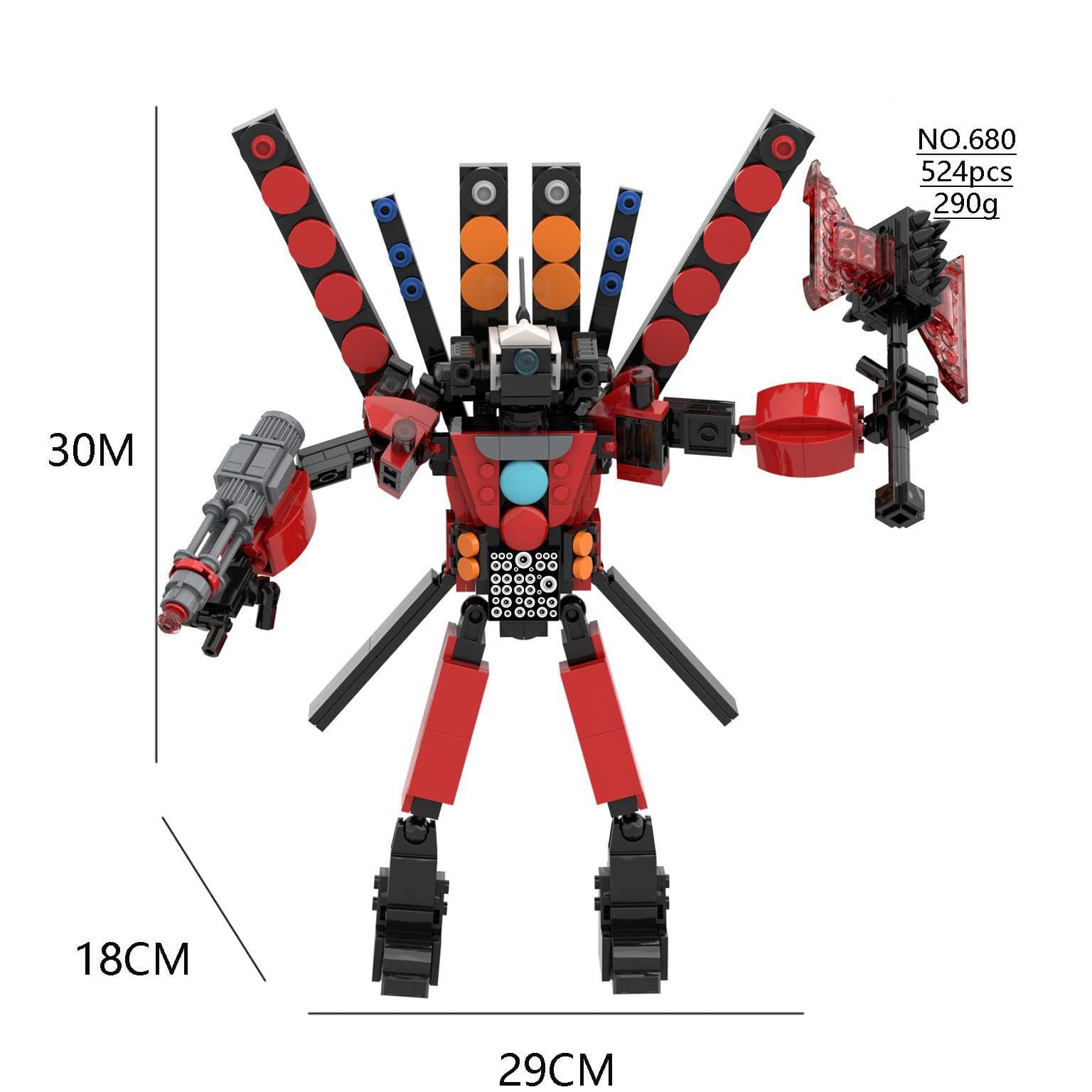 Building Block Titan Clock Man 2.0 Cameraman Speakerman Drill Man Bricks Model
