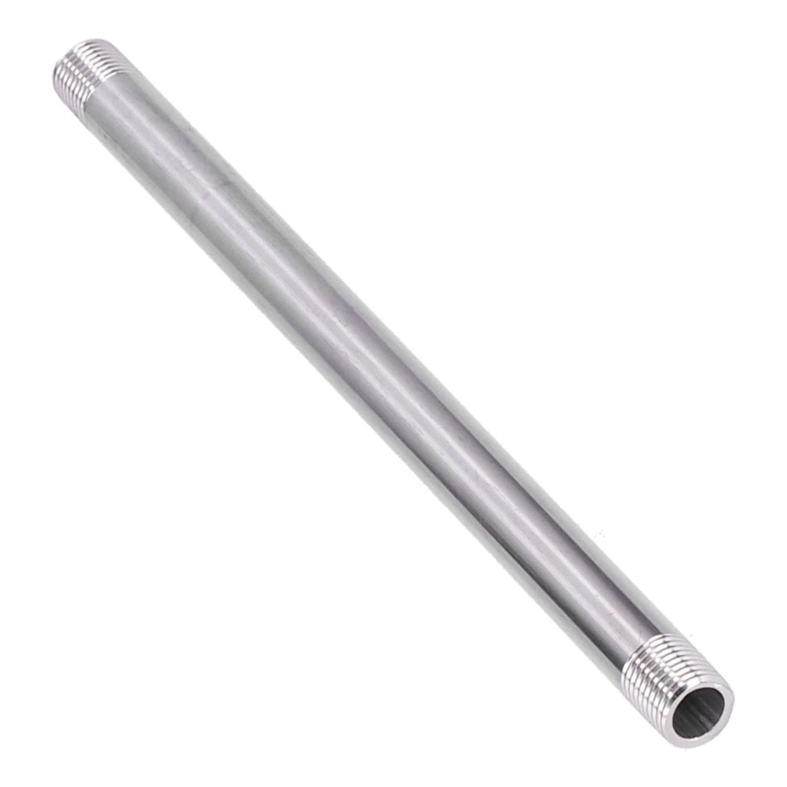 G1/4 Male Thread 20cm Stainless Steel Pipe Fittings Threaded Pipe Attachment Joint for Plumbing