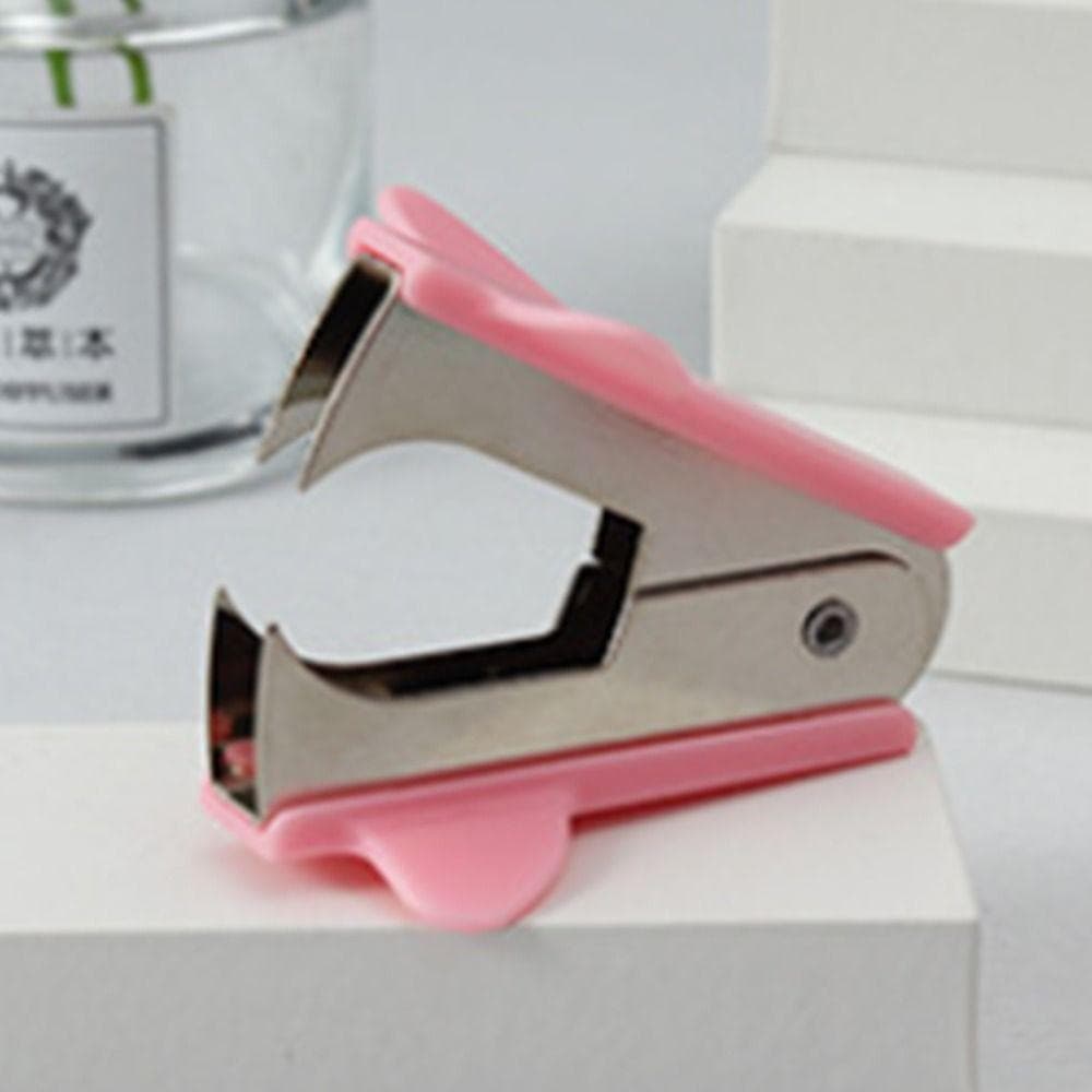 Staple Remover Staples Office Supplies General Mini Stapler Removal Nail Out Extractor Puller Stationery Tools 1PC pink