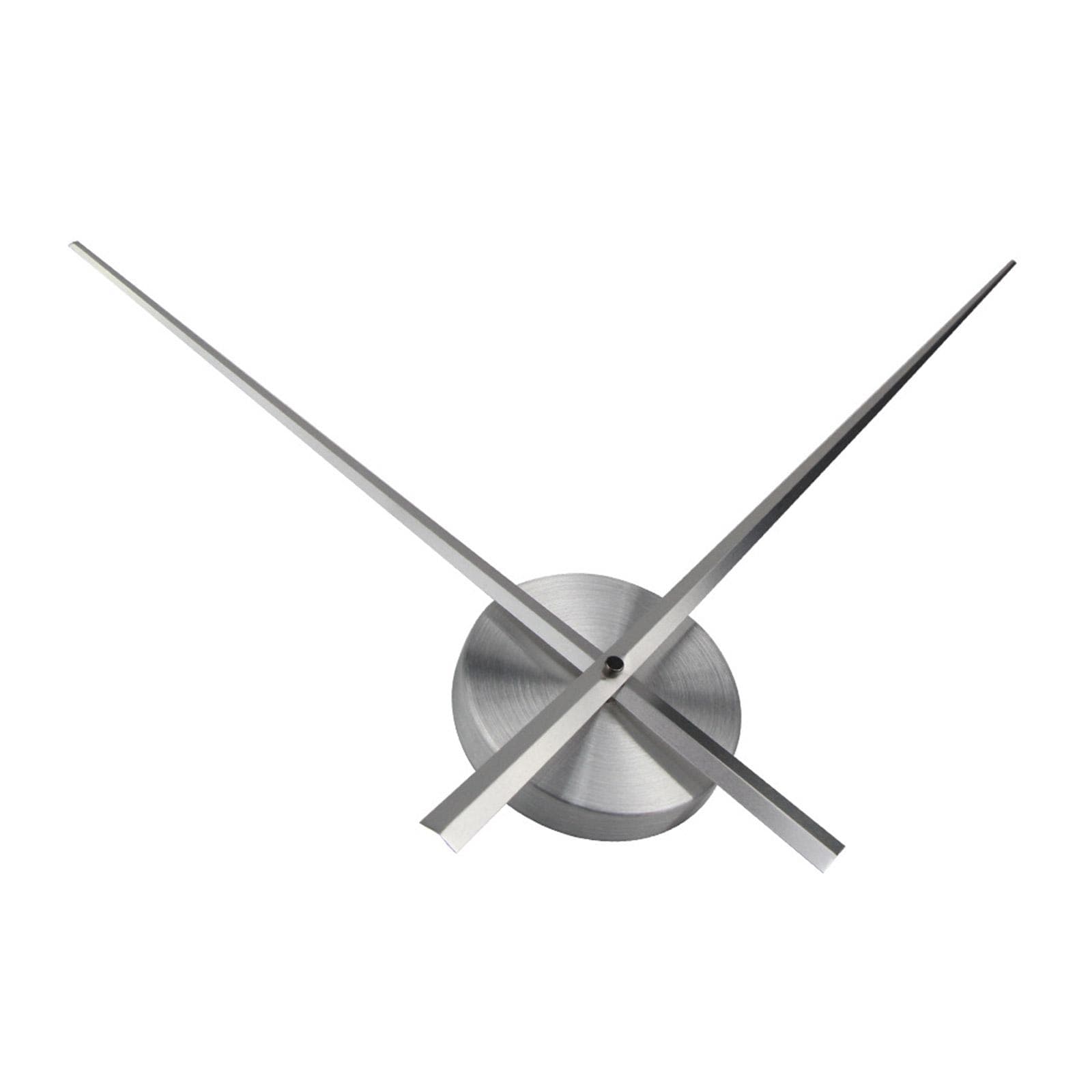 Large Clock Hands Mechanism Modern Long Hands Wall Clock DIY Silent Movement Mechanism Wall Clock for Living Room Home silver