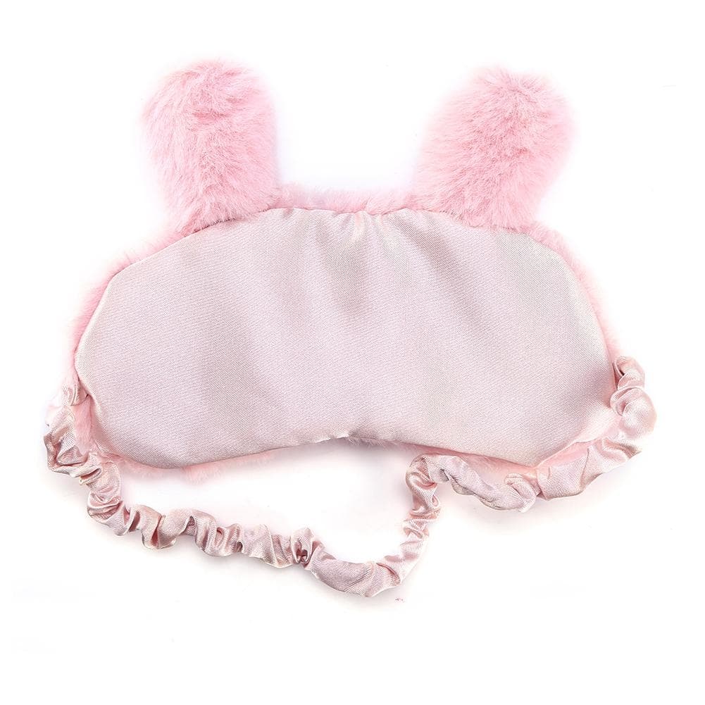 Cute Animal Eye Cover Sleeping Mask Christmas Deer Winter Carton Nap Eye Shade Mask Pink Rabbit
