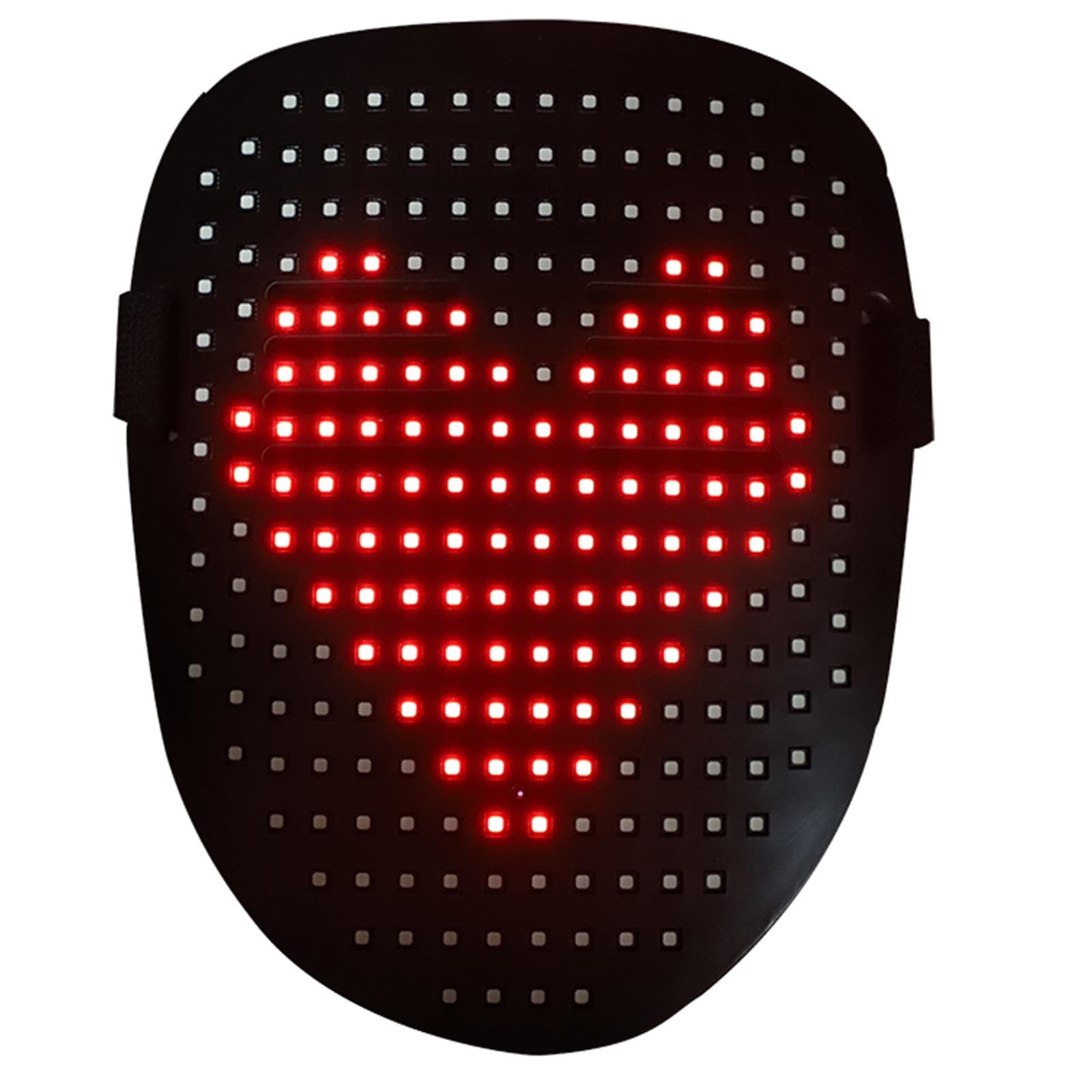 LED Luminous Facemask Light-up Face Mask Costume Mask Gesture Sensing Control For Festival Party black