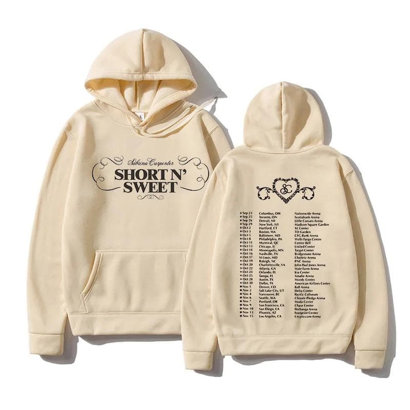 Sabrina Carpenter Print Hoodies Graphic Clothes Women/men Casual Long Sleeve Short n' Sweet Sweatshirts S