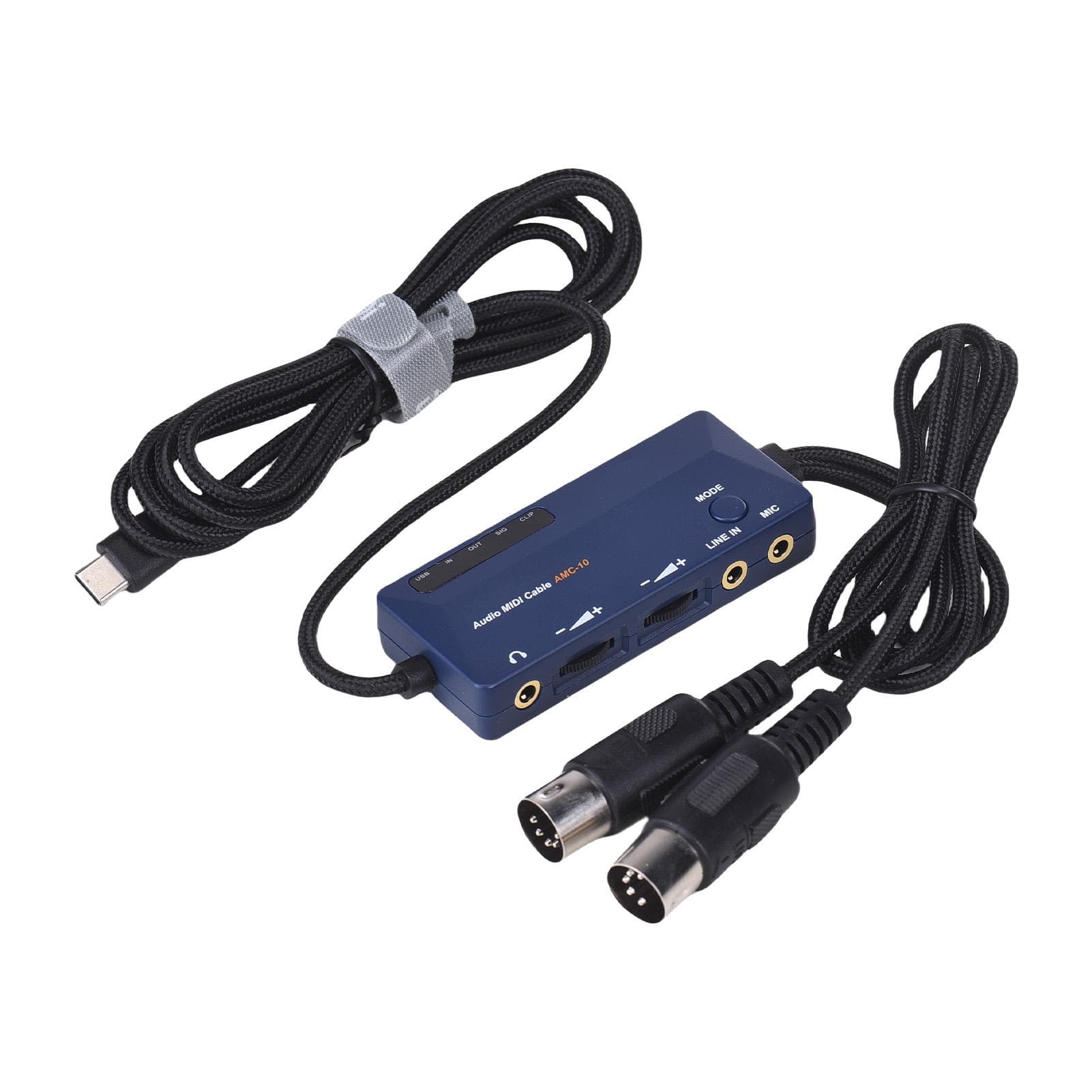 DOREMiDi MIDI to TypeC Interface MIDI Cable Adapter for Editing Recording Track Audio MIDI Cable 2m
