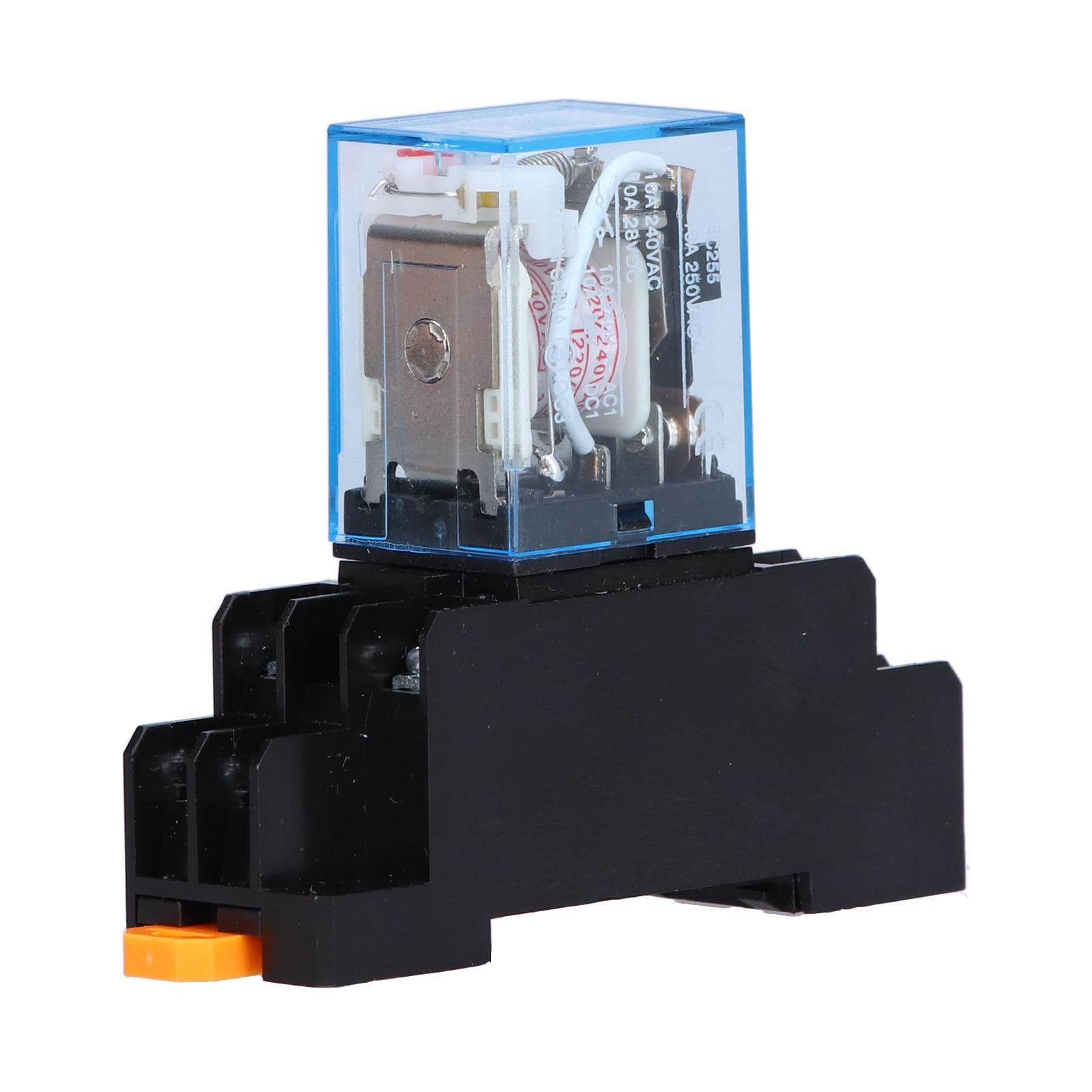 LY2NJ 8 Pins Electromagnetic Power Relays with Socket Base Indicator Light for Motors Industrial