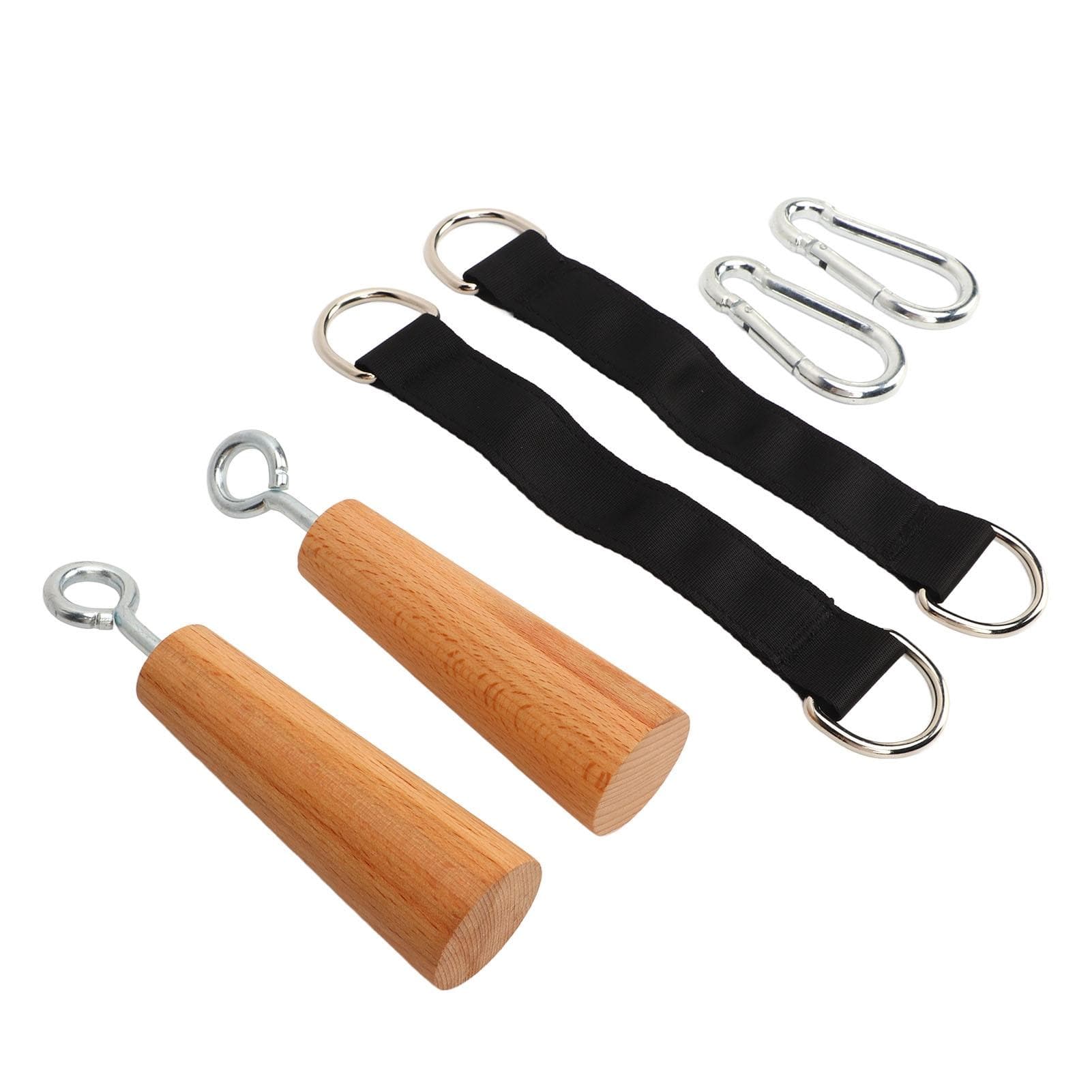 Wooden Pull Up Grips Wooden Finger Strength Trainer Home Gym Upper Body Core Grip Strength Training