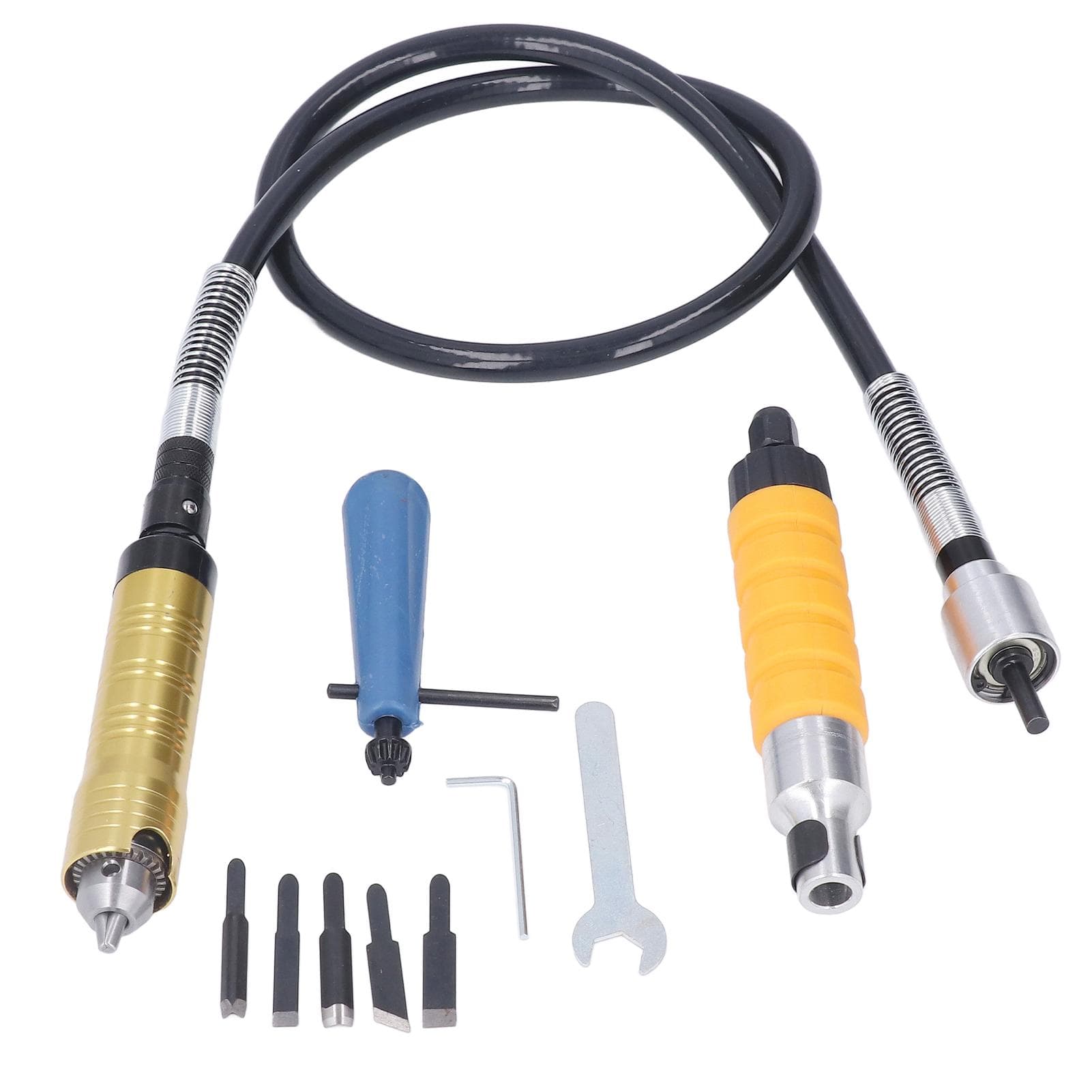 10Pcs Flex Shaft Adapter Attachment Flexible Extension Chuck Key for Power Drill Converter