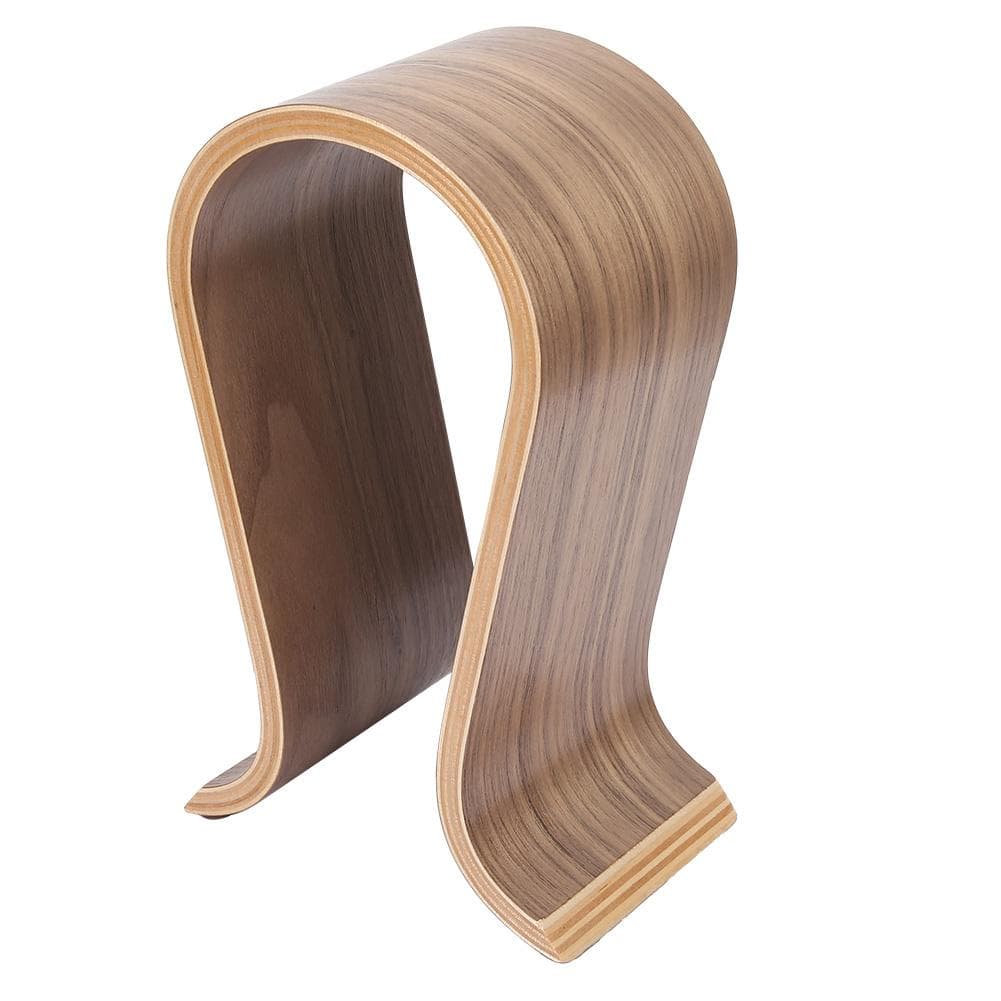 Wood Headphone Stand Holder Wooden Earphone Hanger Headset Display Rack
