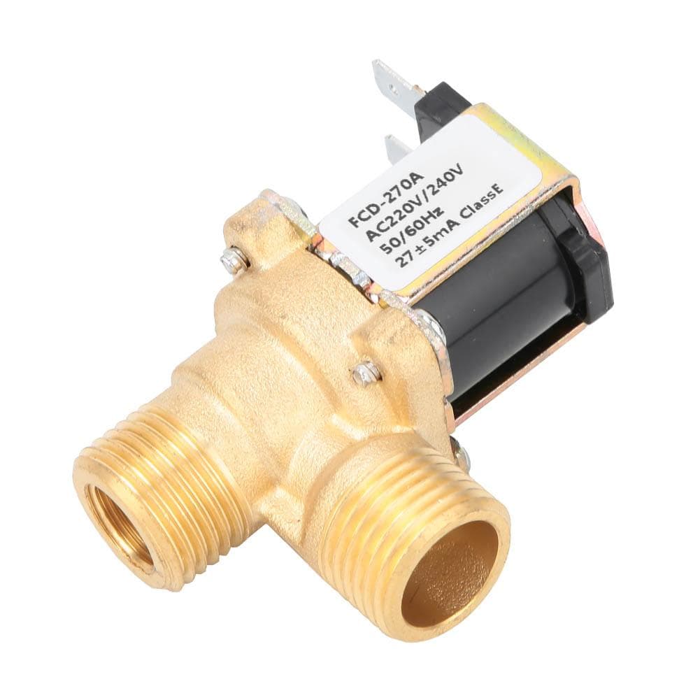 G12 Normally Close Brass Solenoid Electromagnetic Valve Water Inlet Switch (AC220V)