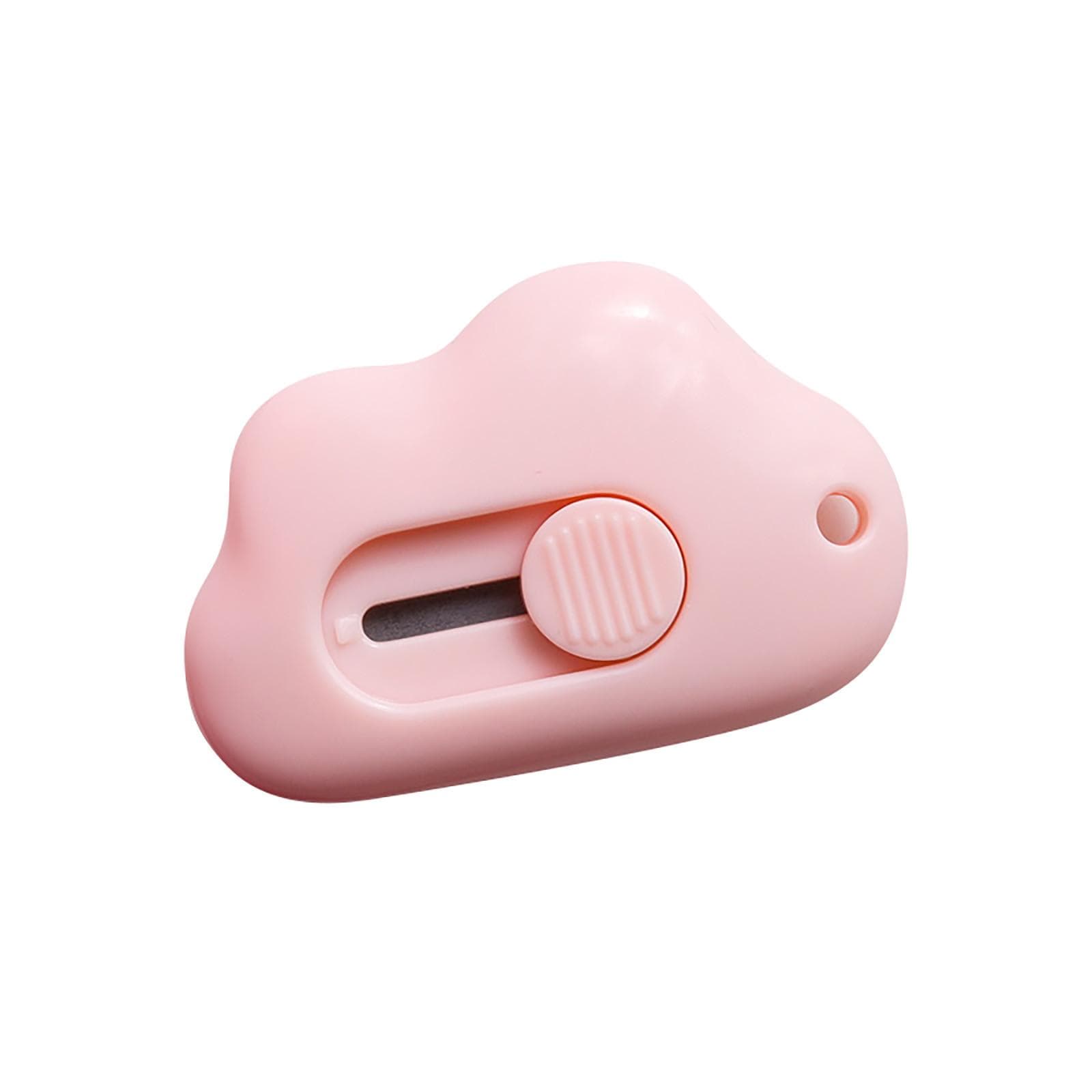 Sagit Creative Cloud Mini Portable Small Student Art Knife Express Unpacking Envelope Office Paper Cutting Art Knife One Size pink