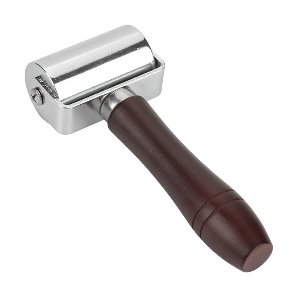 60mm High Carbon Steel Solid Leatherworking Roller Leathercraft Glued Layer Rolling Tool