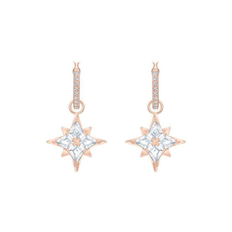 Swarovski Symbolica Star Shaped Earrings Women earrings Rose-Gold 5494337 Box (Random Color)