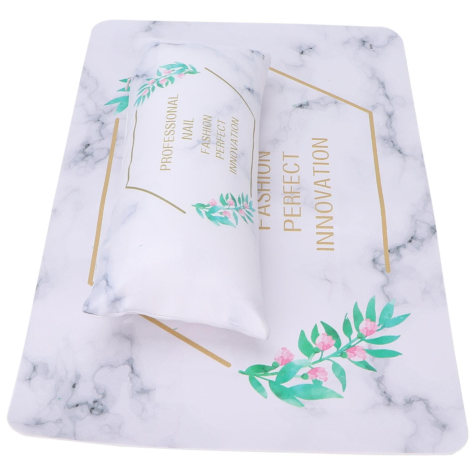 Nail Art Hand Pillow Mat Soft PU Leather Detachable Washable Arm Rest Cushion for Nail Salon